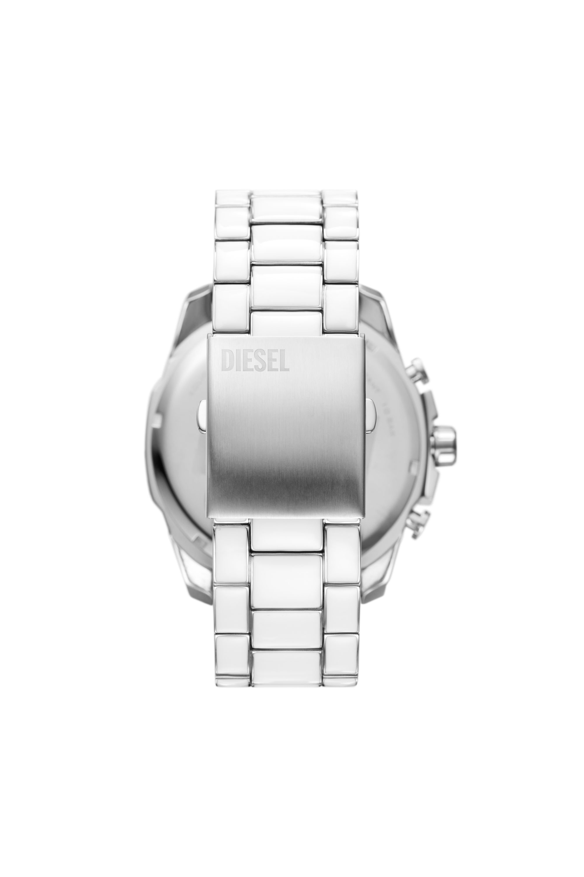 Diesel - DZ4660, Male Mega Chief white and stainless steel watch in Silver - Image 2