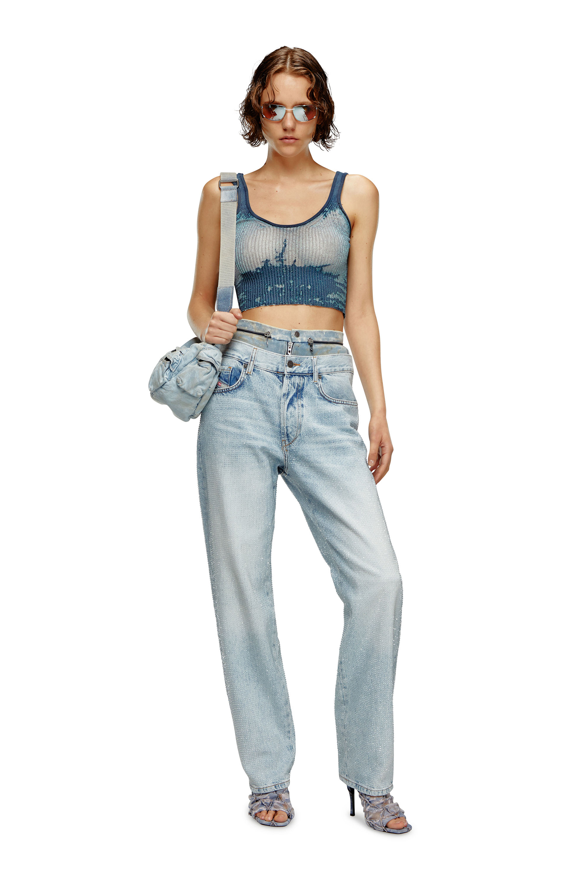 Diesel - Femme Straight Jeans D-Ark 0PGAW, Bleu Clair - Image 1