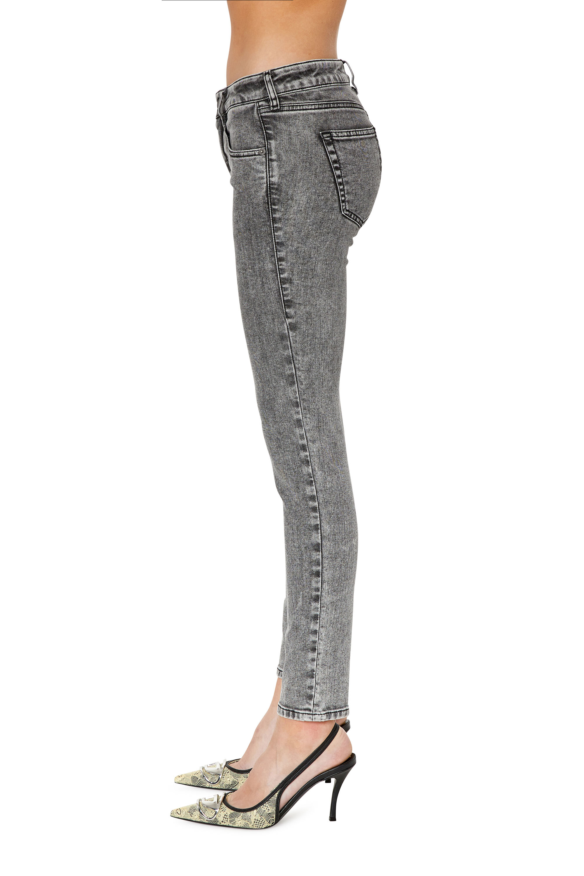 Diesel - D-Ollies JoggJeans® 09E99 Slim, Black/Dark Grey - Image 6