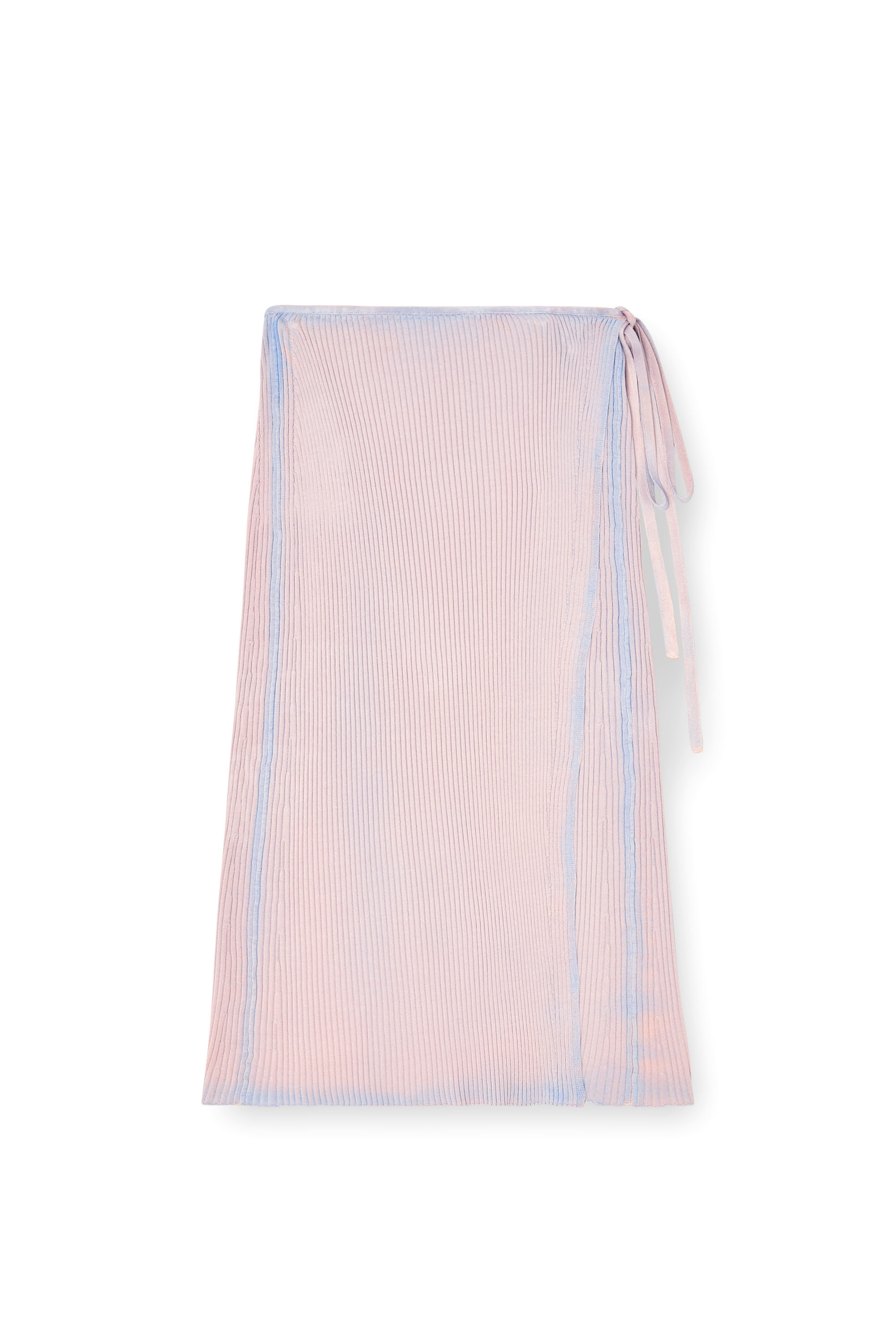 Diesel - M-VIGO, Jupe portefeuille en maille côtelée à double teinture Femme in Rose - 3