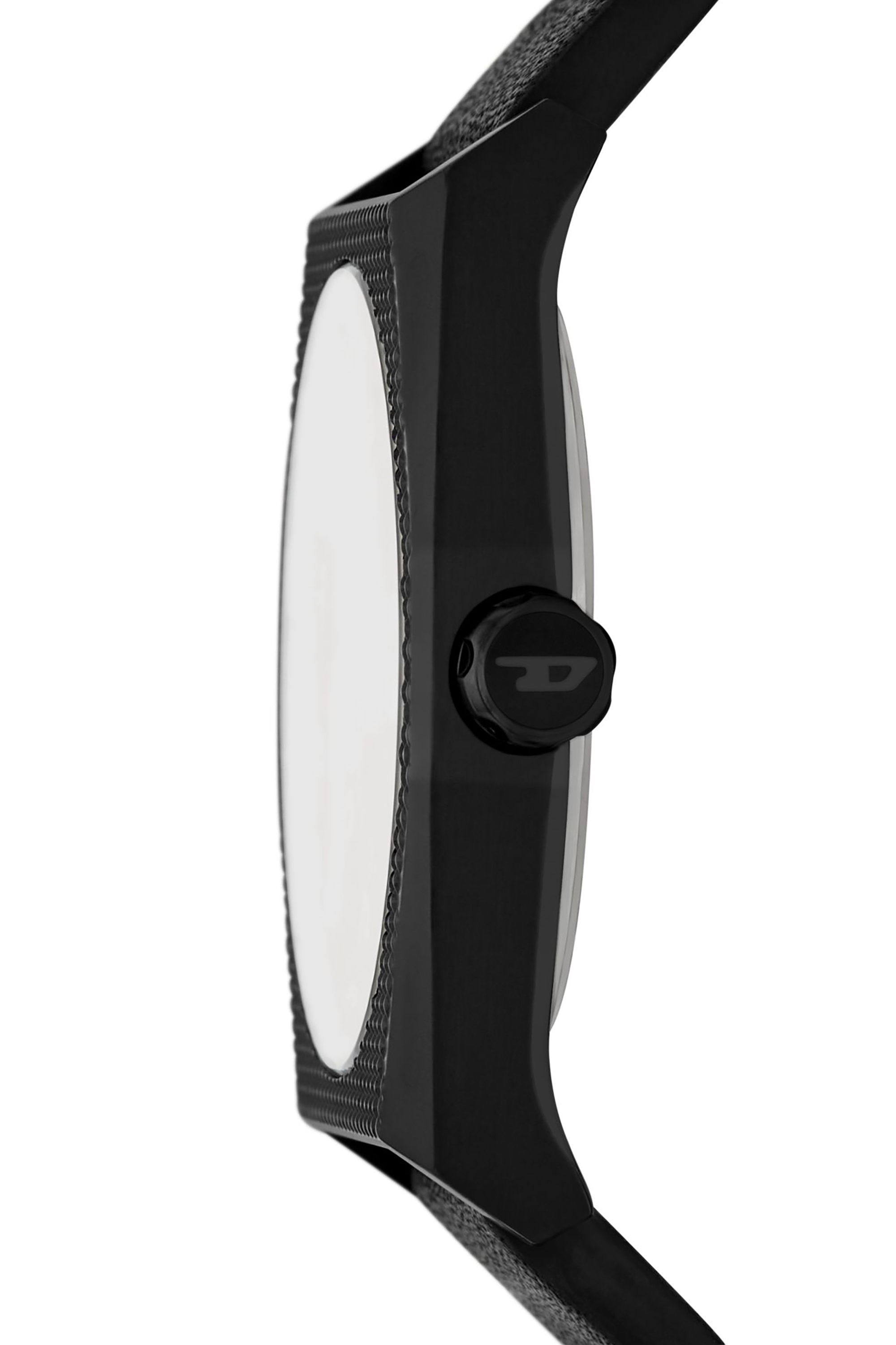 Diesel - DZ2175, Male Scraper Black Leather Watch in Black - Image 3