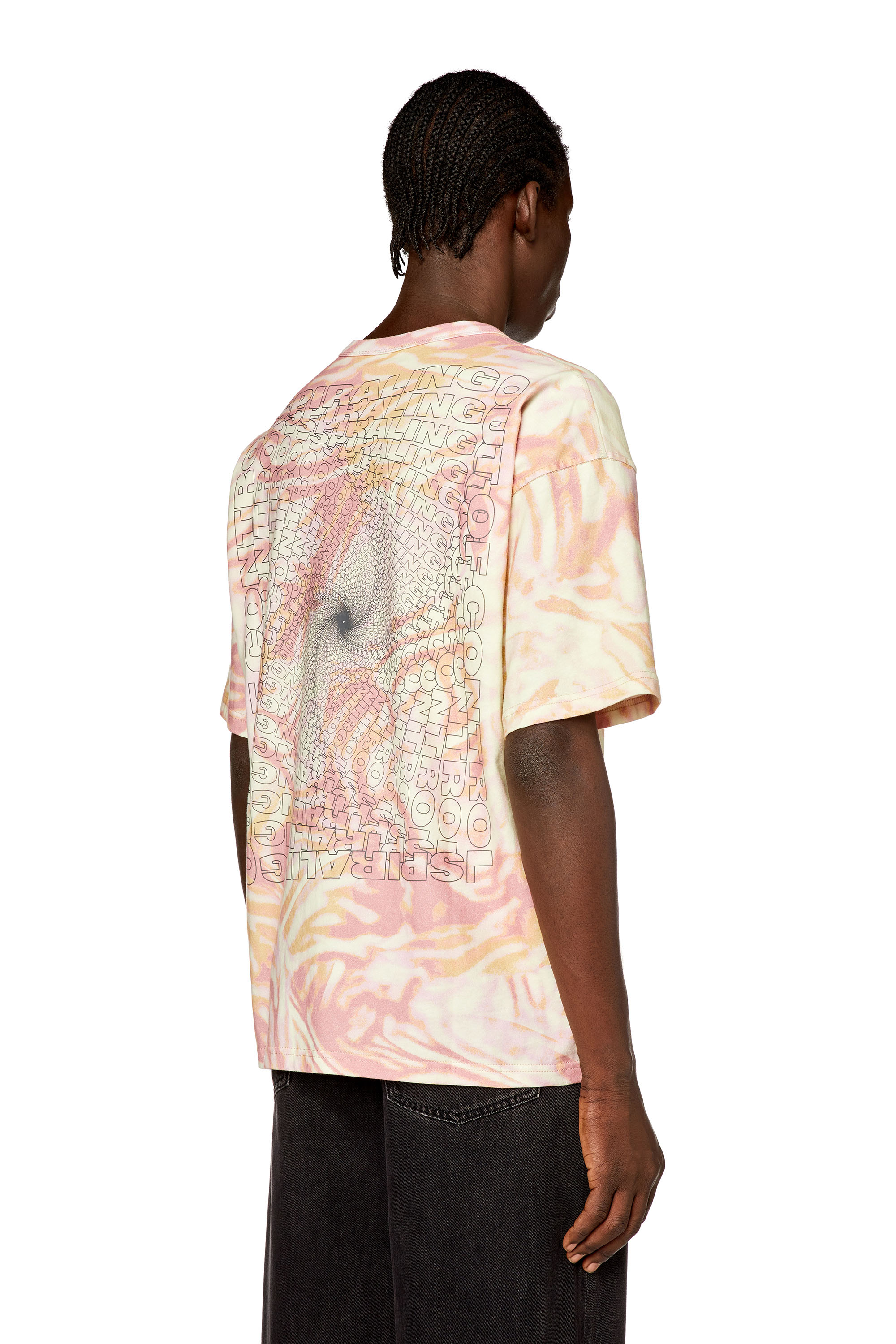 Diesel - T-BOXT-N3, Homme T-shirt avec imprimé camouflage zébré in Rose - Image 2