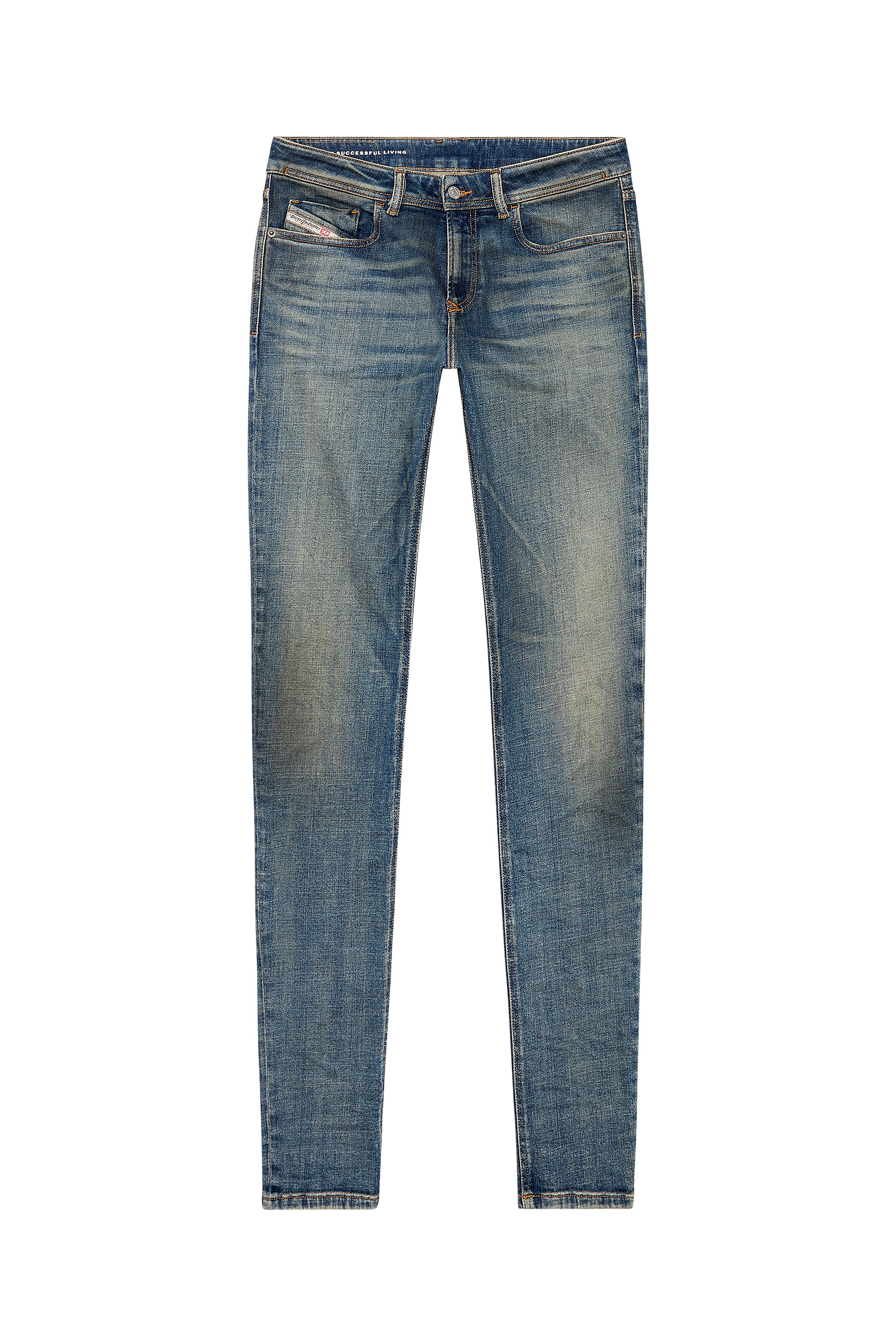 Diesel - Skinny Jeans 1979 Sleenker 09H69, Bleu Foncé - Image 1