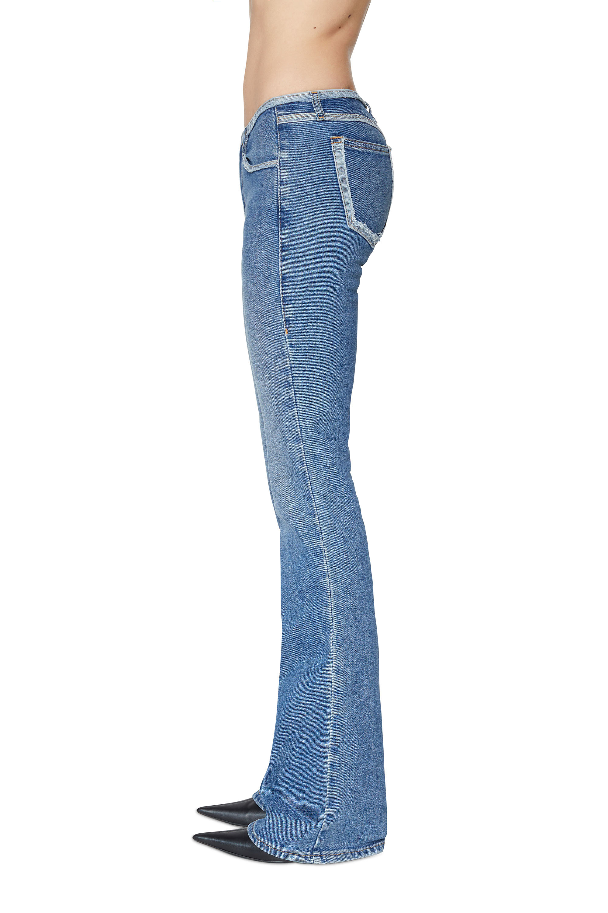 1969 D-Ebbey Woman: Bootcut low waist Jeans, dark blue
