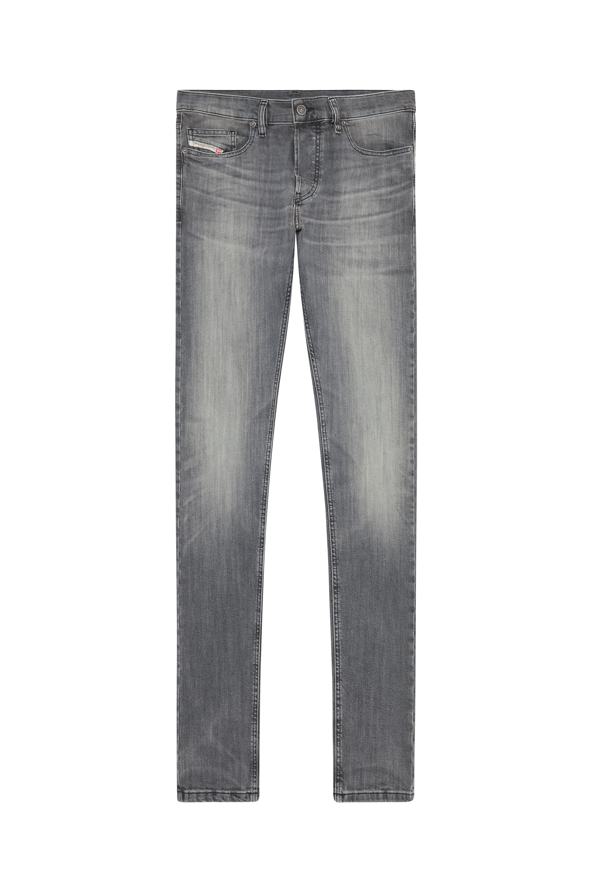 Diesel - D-Luster 0BJAX Slim Jeans, Noir/Gris foncé - Image 6