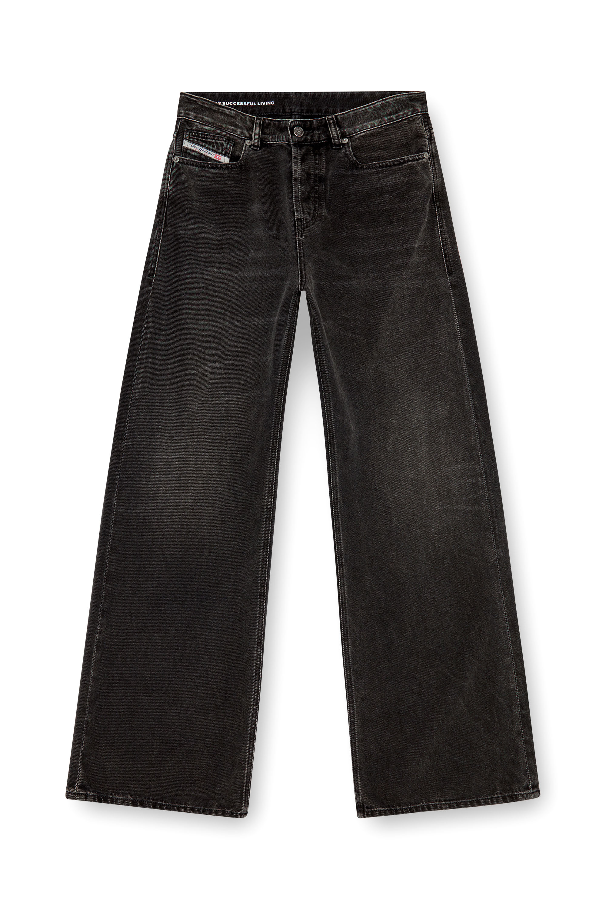 Diesel - Relaxed Jeans 1996 D-Sire 09J96 Femme, Noir/Gris foncé - Image 3