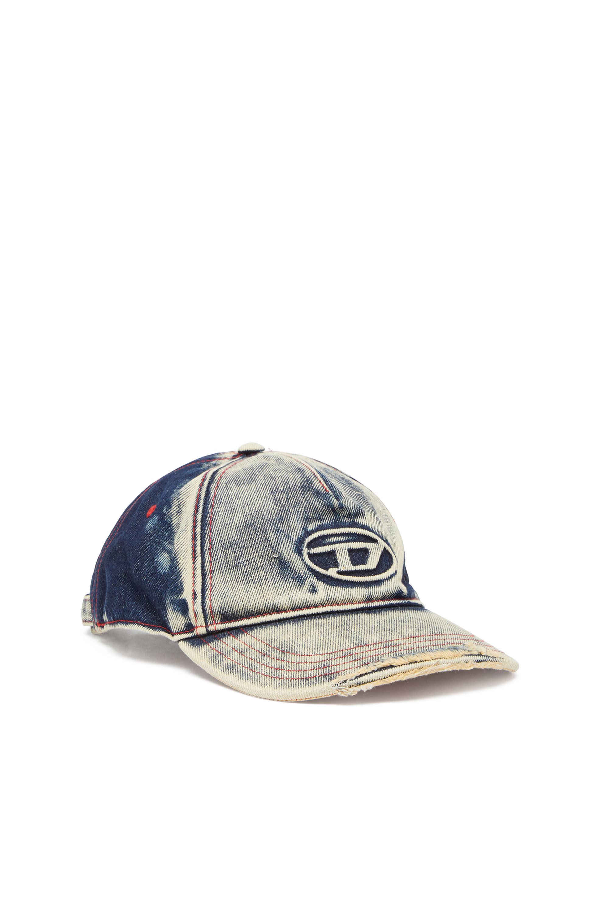 Diesel - C-SEYMON, Casquette de baseball en denim traité Mixte in Polychrome - 1