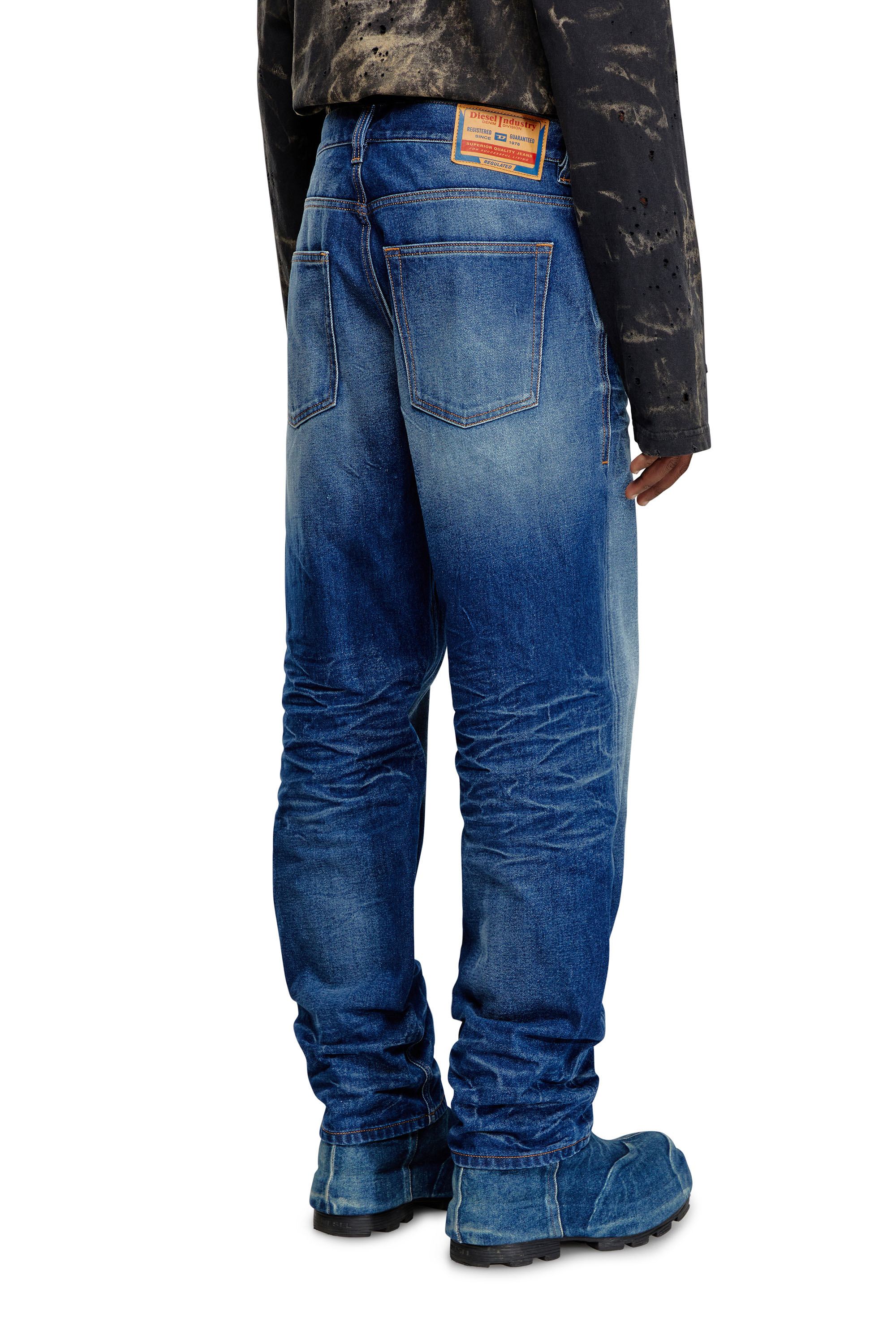 Diesel - Straight Jeans 2010 D-Macs 09I46, Medium Blue - Image 4