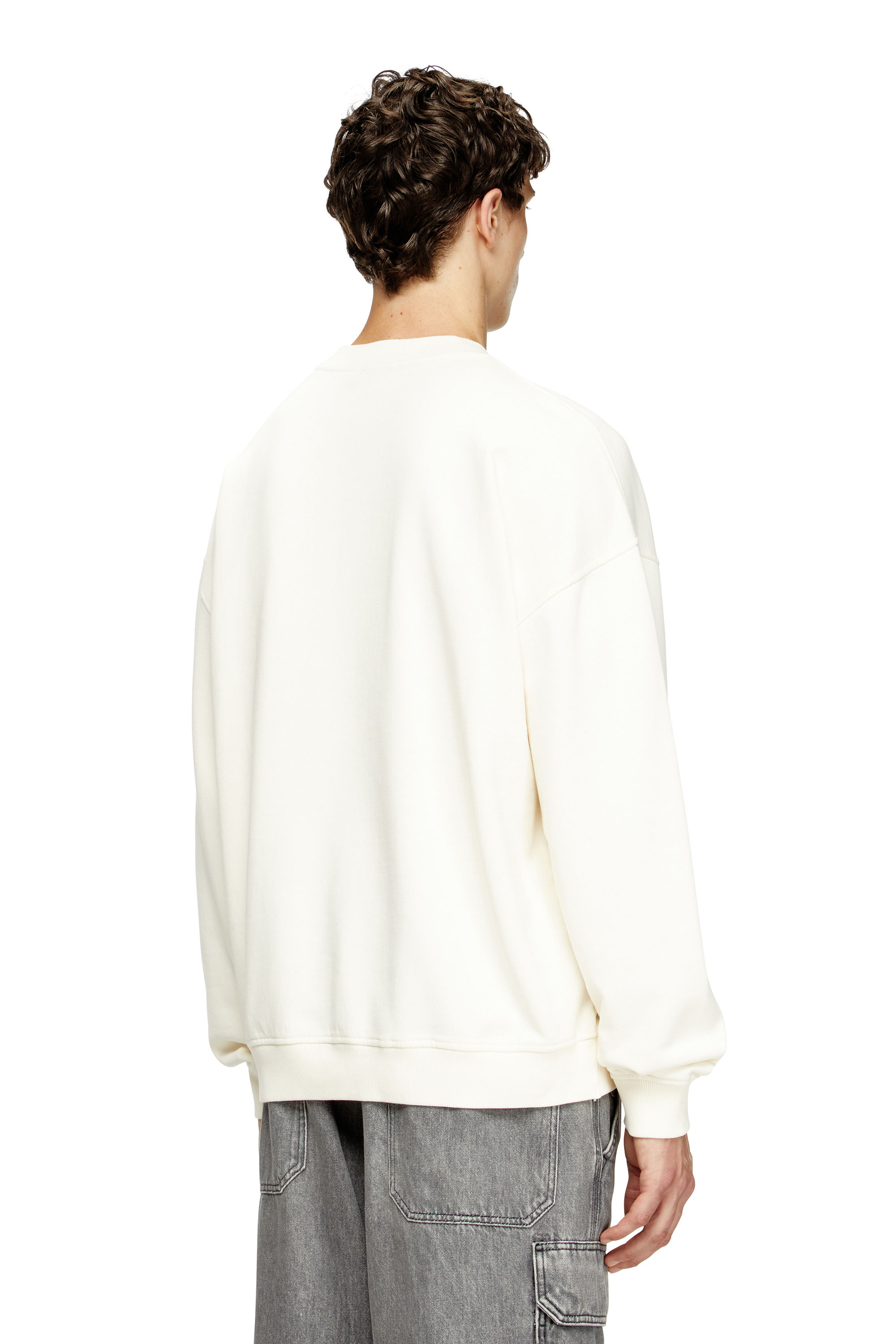 Diesel - S-BOXT-N5, Sweat-shirt avec logo floqué effet vieilli Homme in Polychrome - 3