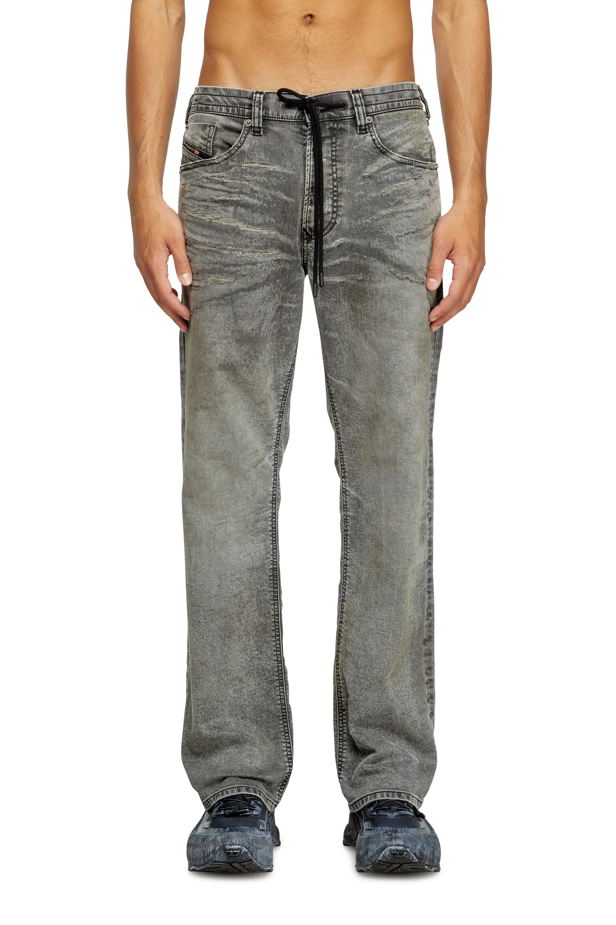 Diesel - Male's Relaxed 2080 D-Reel Joggjeans® 09M35, Black/Dark Grey - 1
