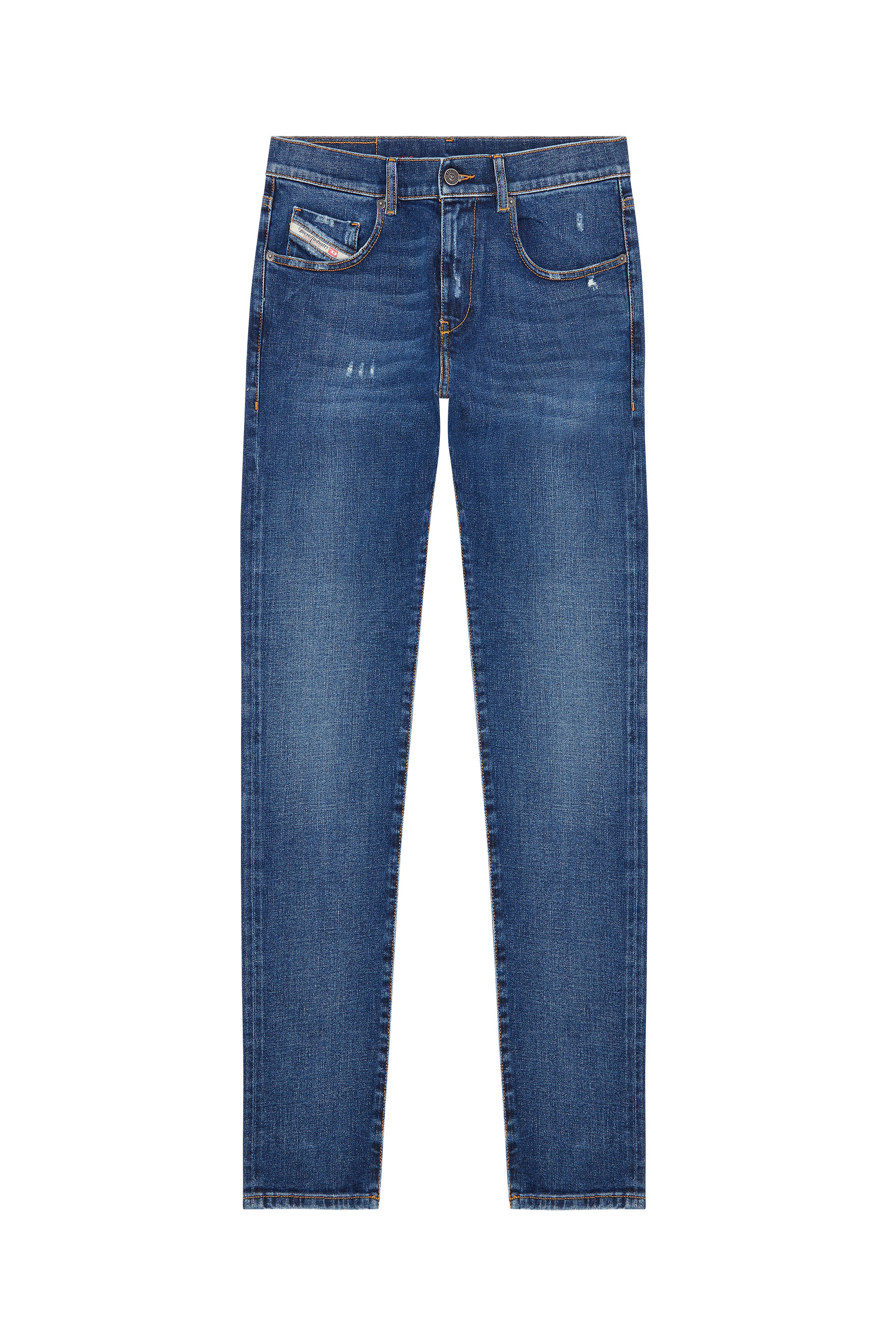 Diesel - 2019 D-STRUKT 09E45 Slim Jeans, Bleu moyen - Image 3
