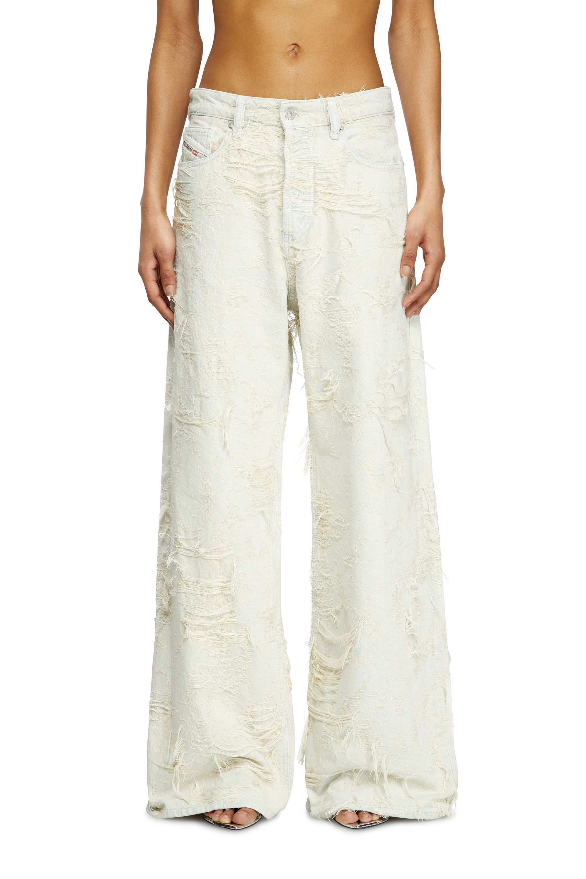 Diesel - Female's Relaxed Jeans 1996 D-Sire 09M40, White - 1