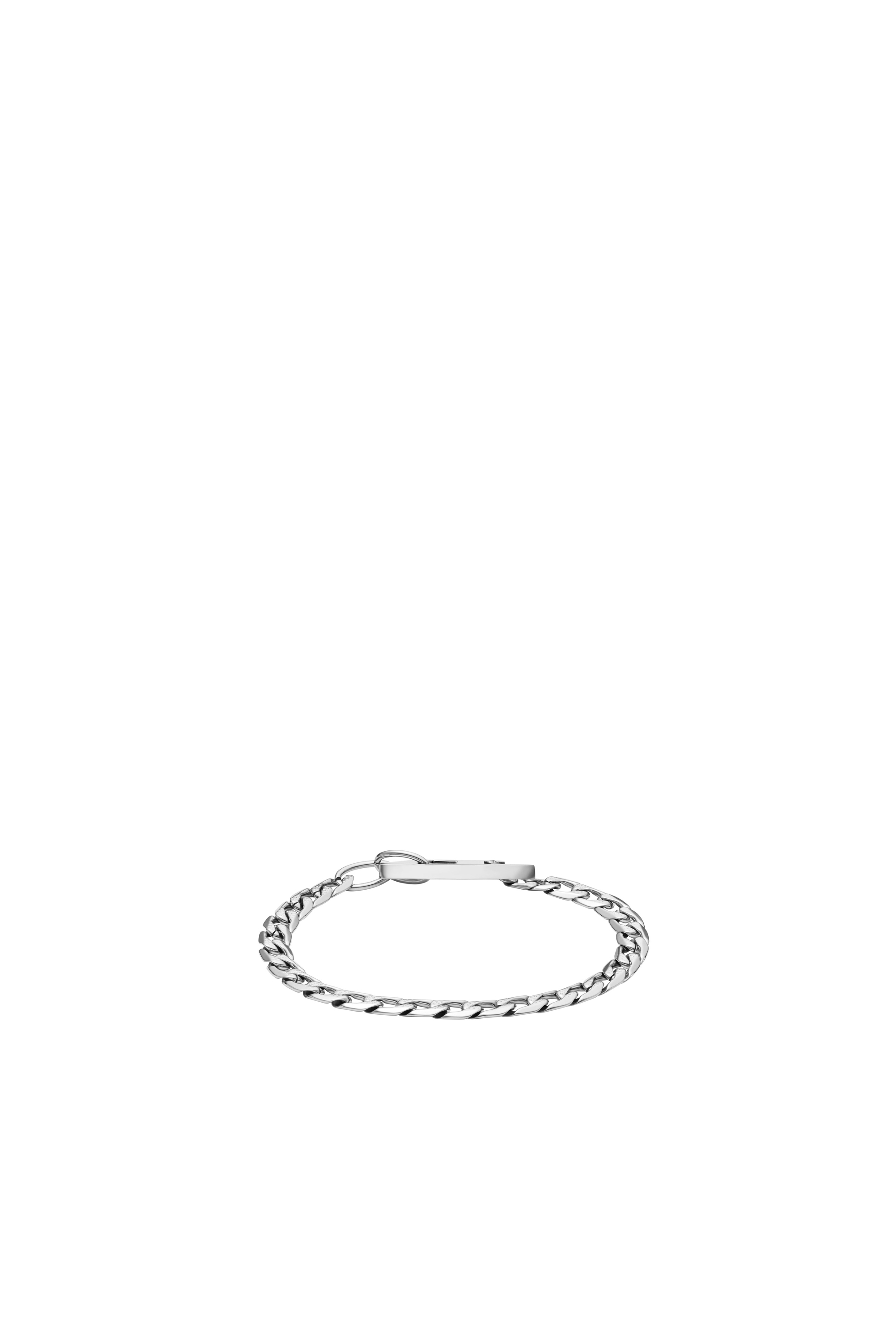 Diesel - DX1496, Bracelet chaîne en acier inoxydable Mixte in Gris argenté - 2