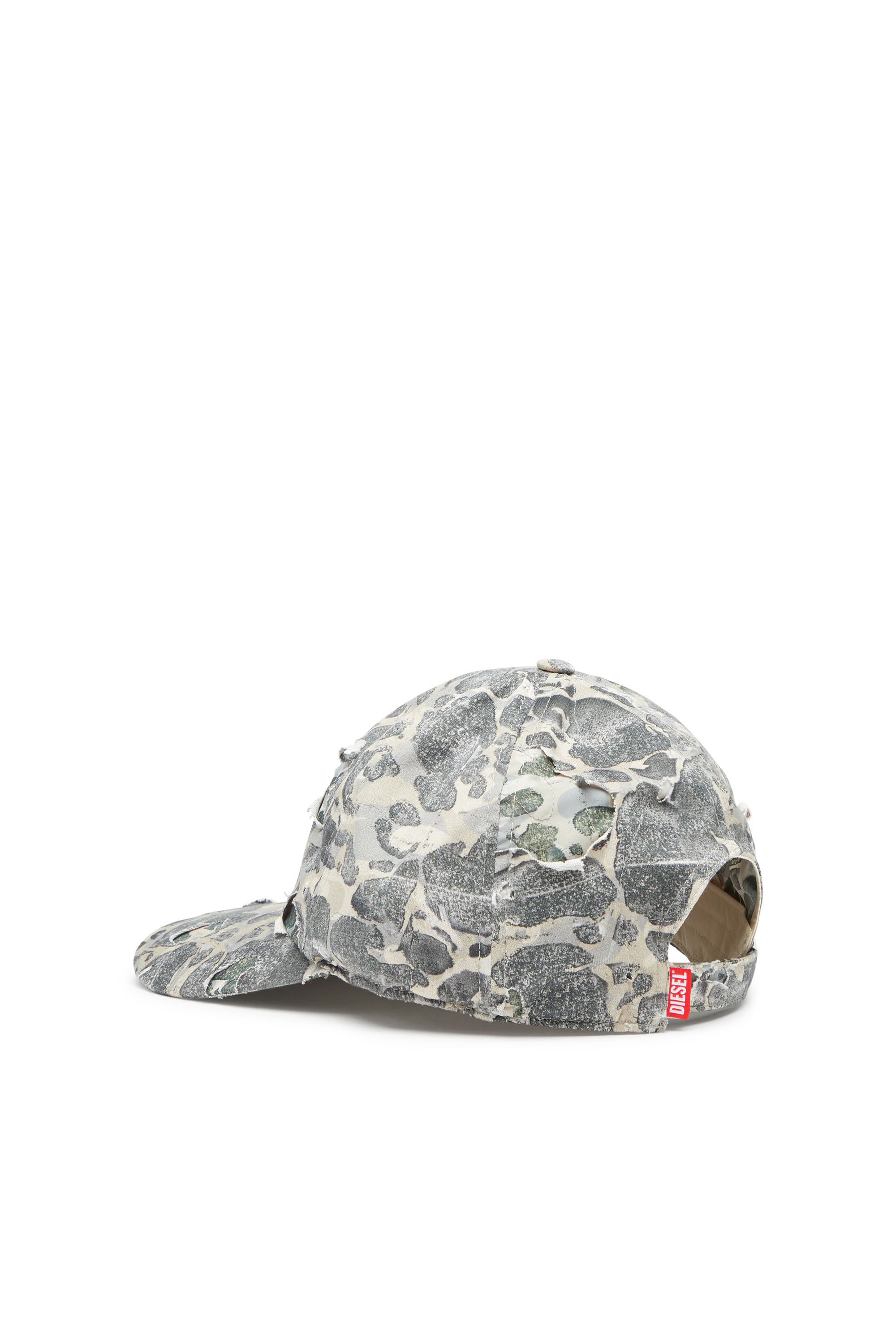 Diesel - C-STEVEN, Male Camo baseball cap with destroyed finish in Multicolor - Image 2