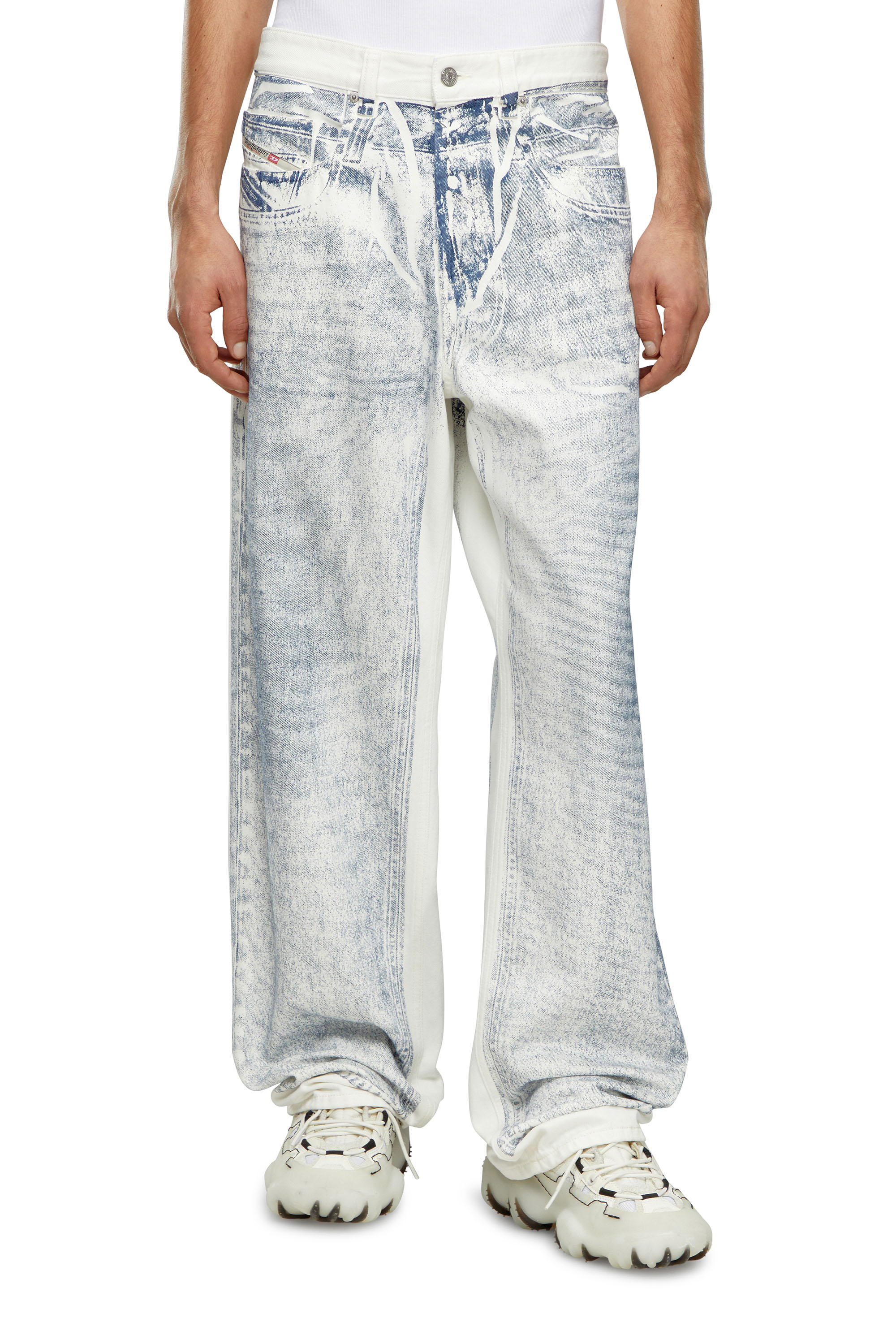 Diesel - Male Straight Jeans 2001 D-Macro 09I73, White - Image 1