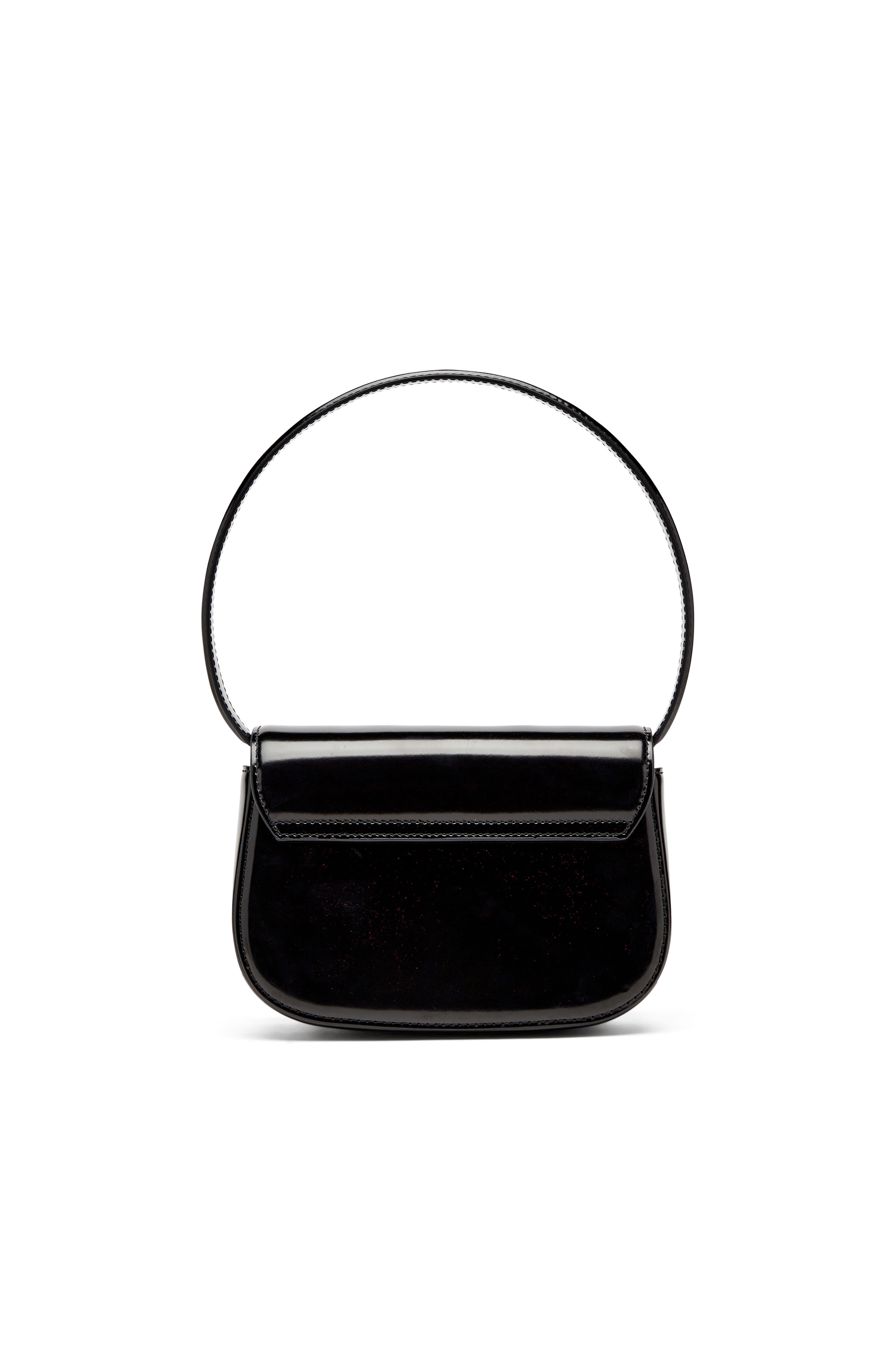 Diesel - 1DR, Female's Iconic shoulder bag in mirror leather in Black - 3