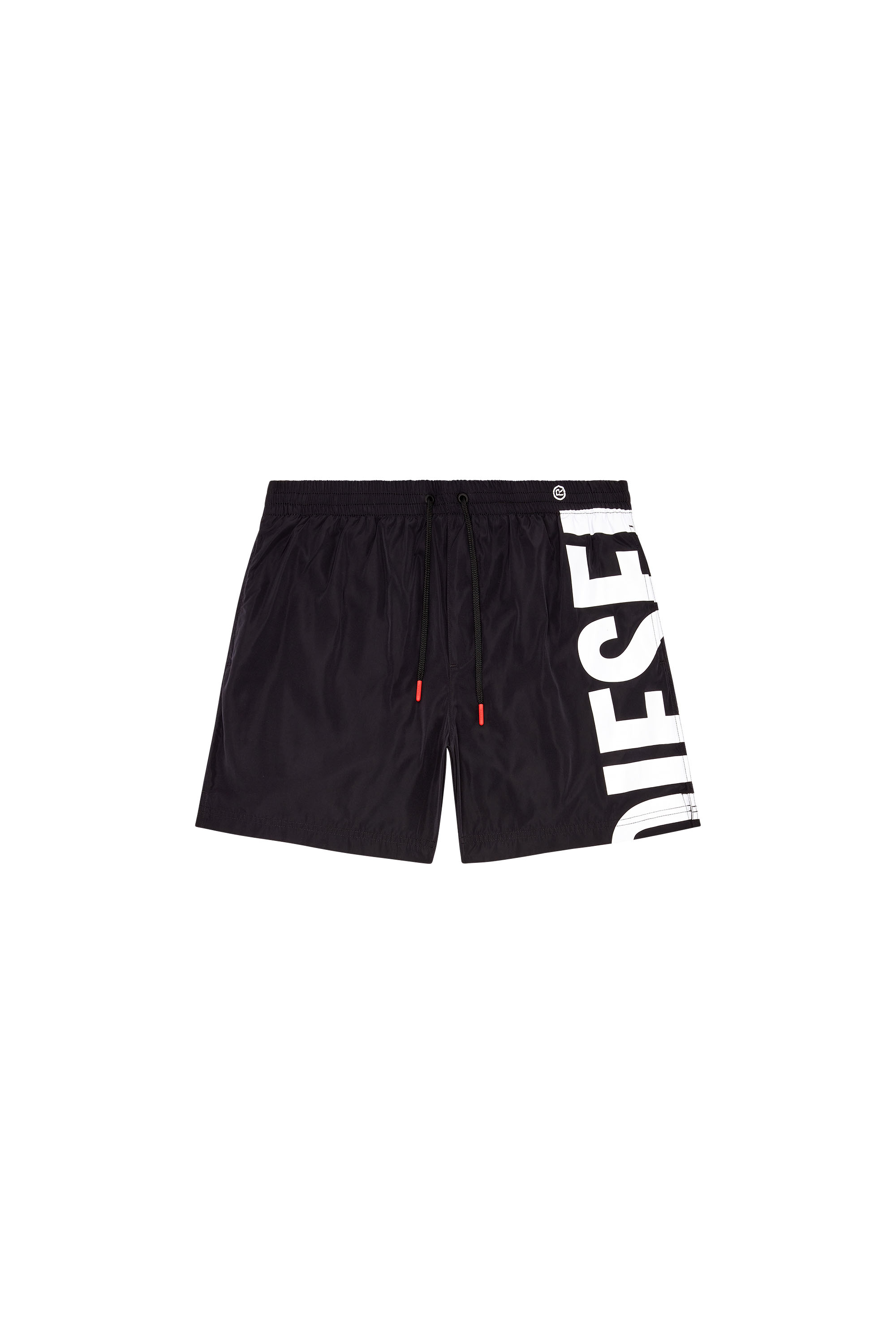 Diesel - BMBX-RIO-41, Male's Board shorts with side logo print in Black - 4