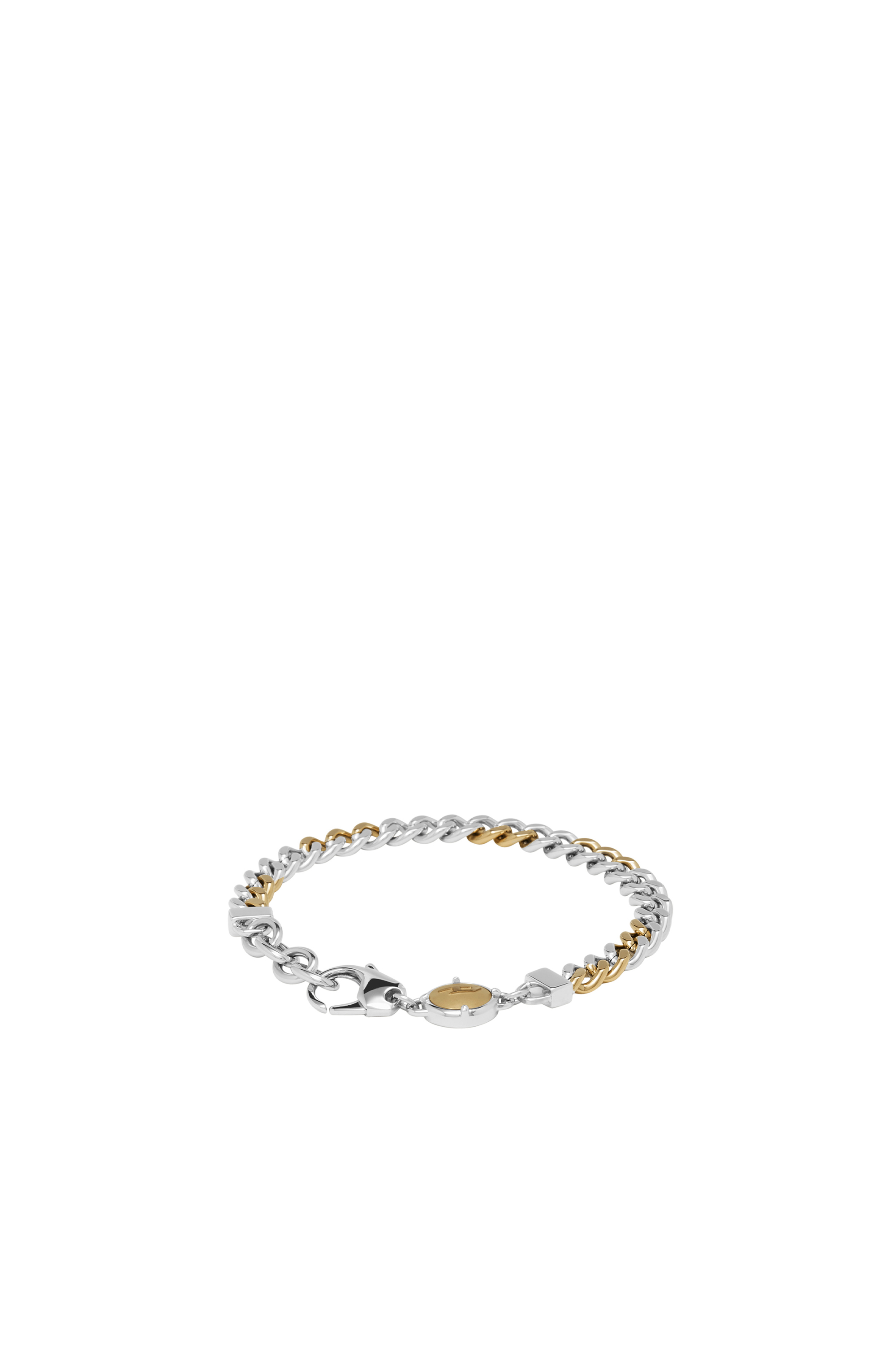 Diesel - DX1354, Unisex Two-tone stainless steel chain bracelet in Silver - Image 2