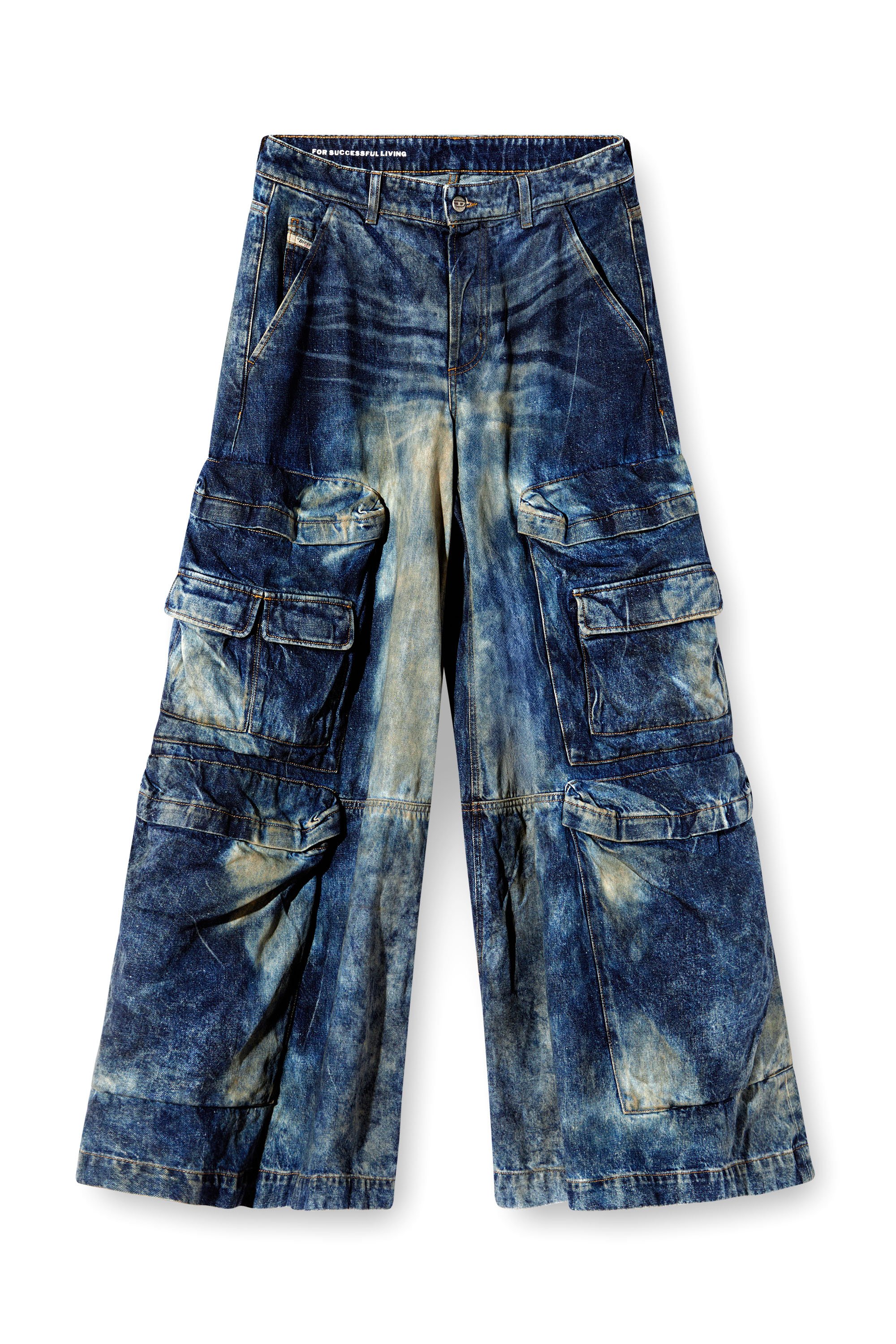 Diesel - Relaxed Jeans D-Giappo 0DBCW Mixte, Bleu Foncé - Image 8