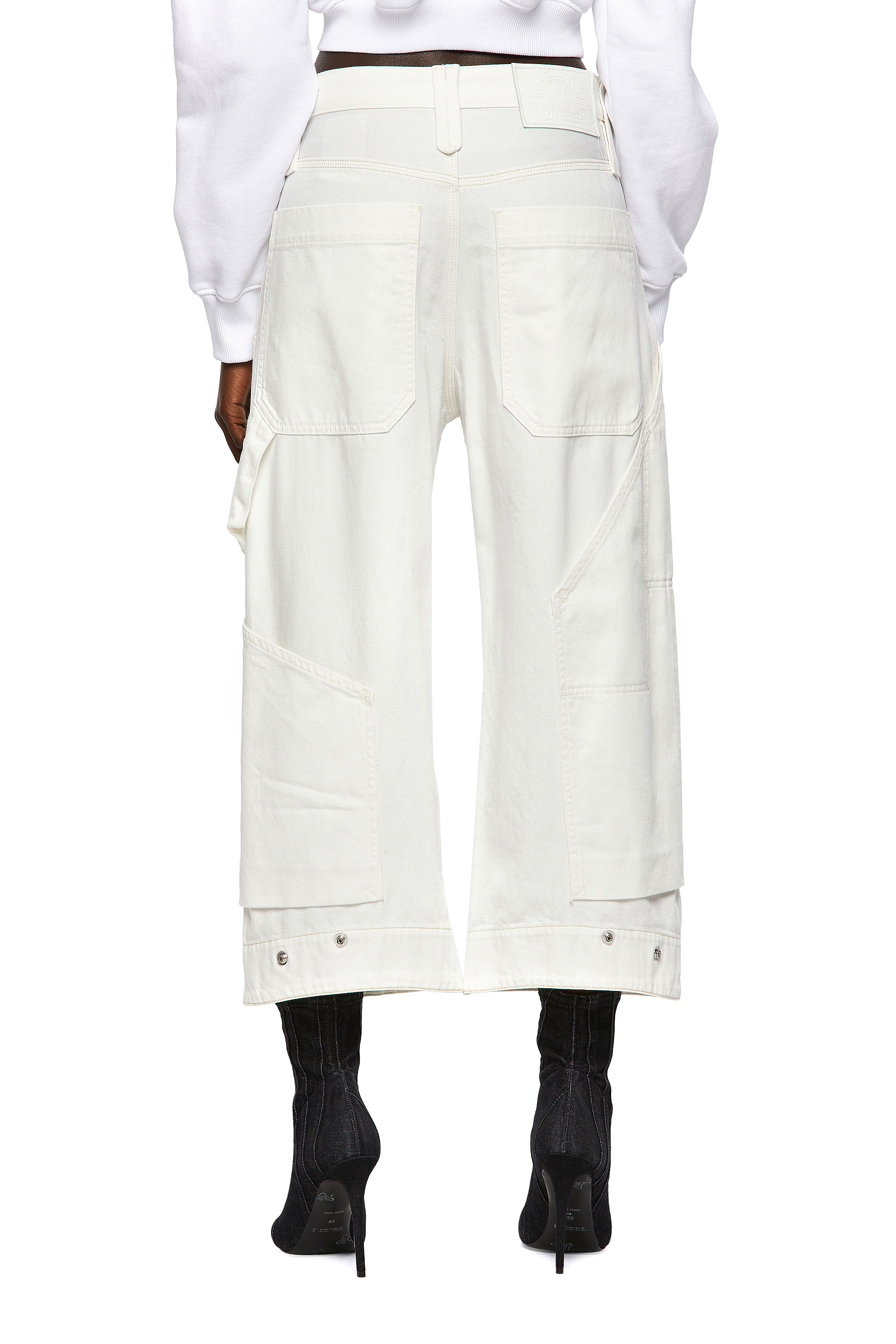 Diesel - D-Laly 0HDAI Bootcut and Flare Jeans, White - Image 2