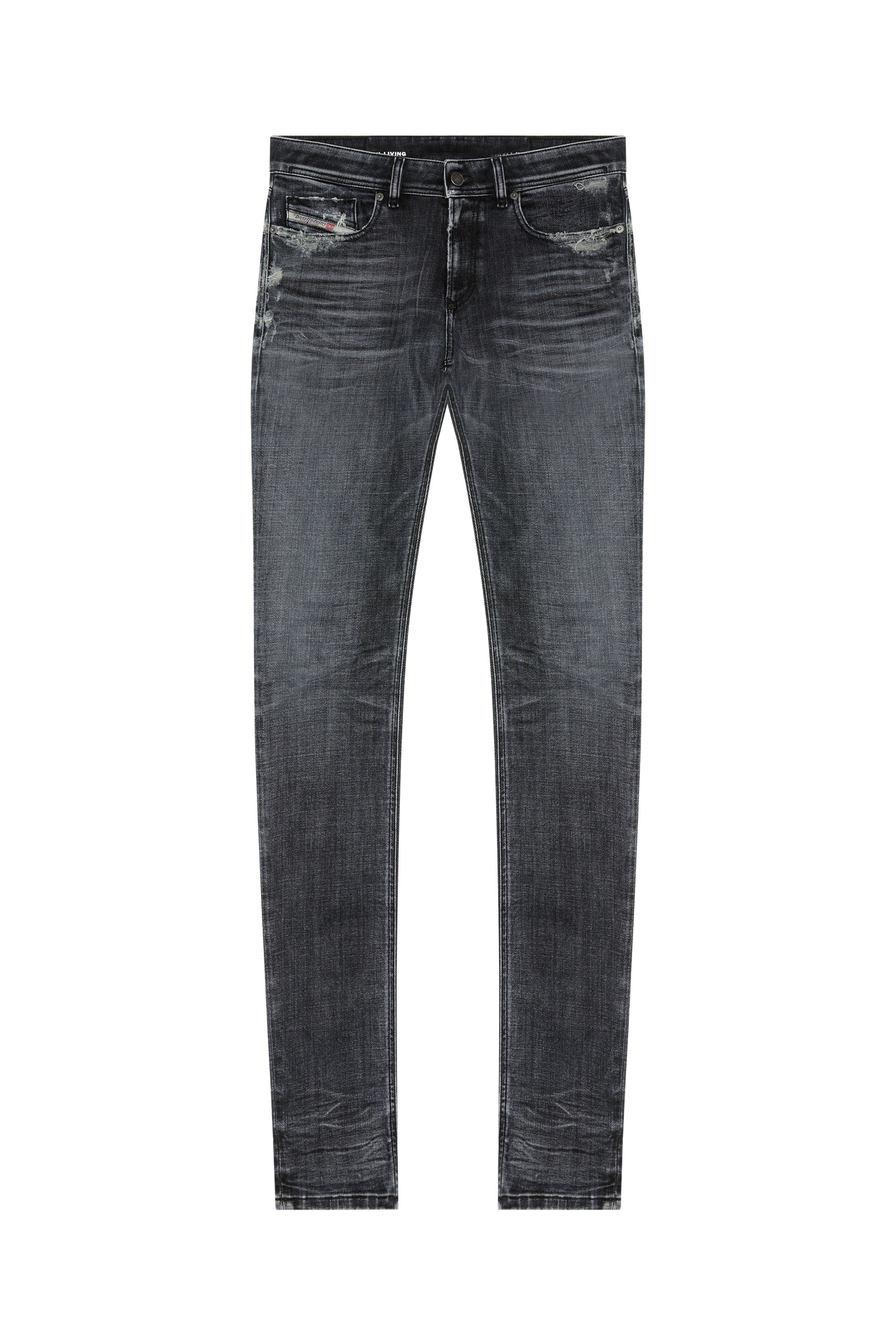 Diesel - Skinny Jeans 1979 Sleenker 09G37, Black/Dark Grey - Image 3