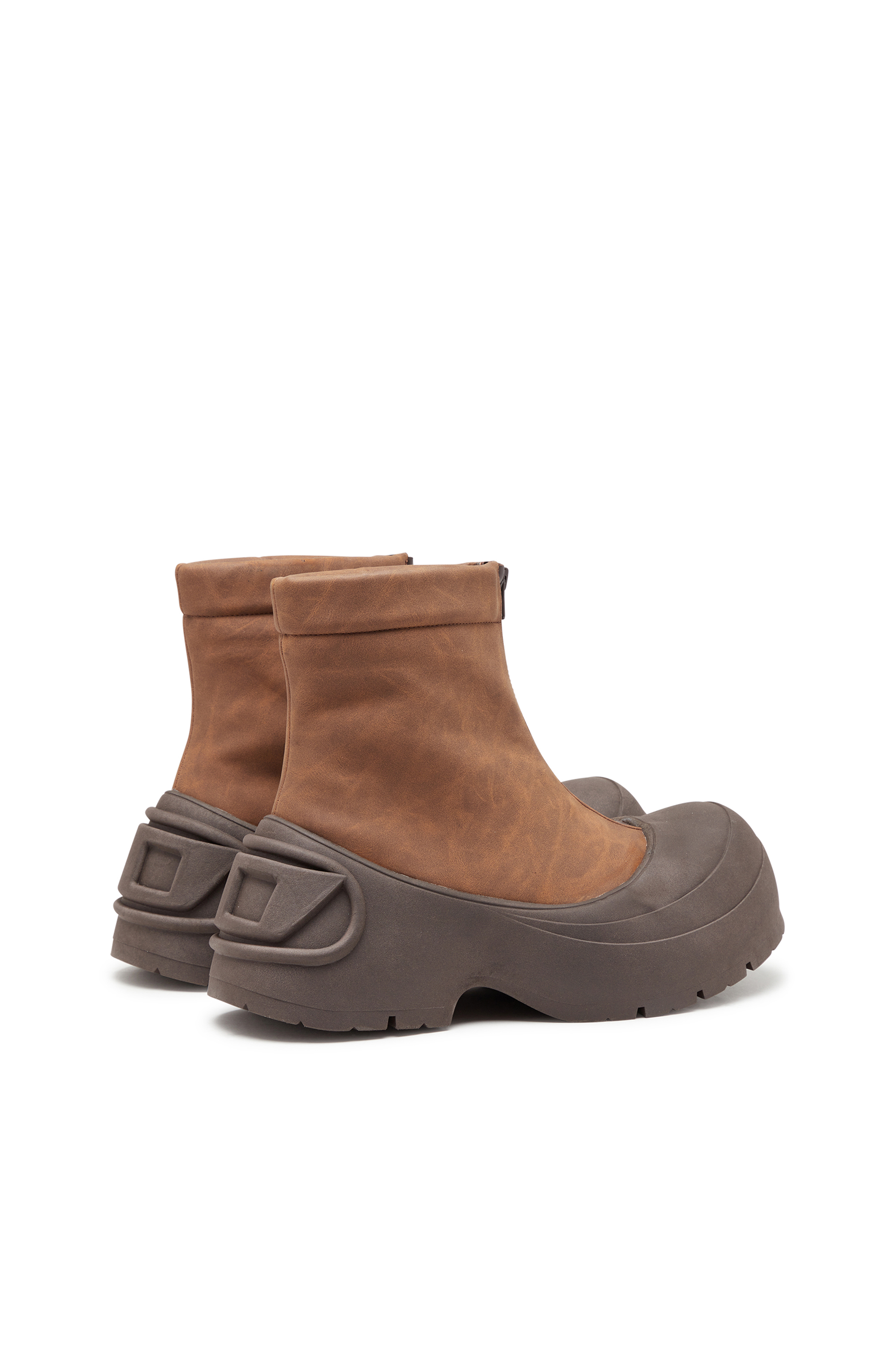 Diesel - D-DONALD CH, D-Donald-Bottines avec bordures en caoutchouc Homme in Marron - 3