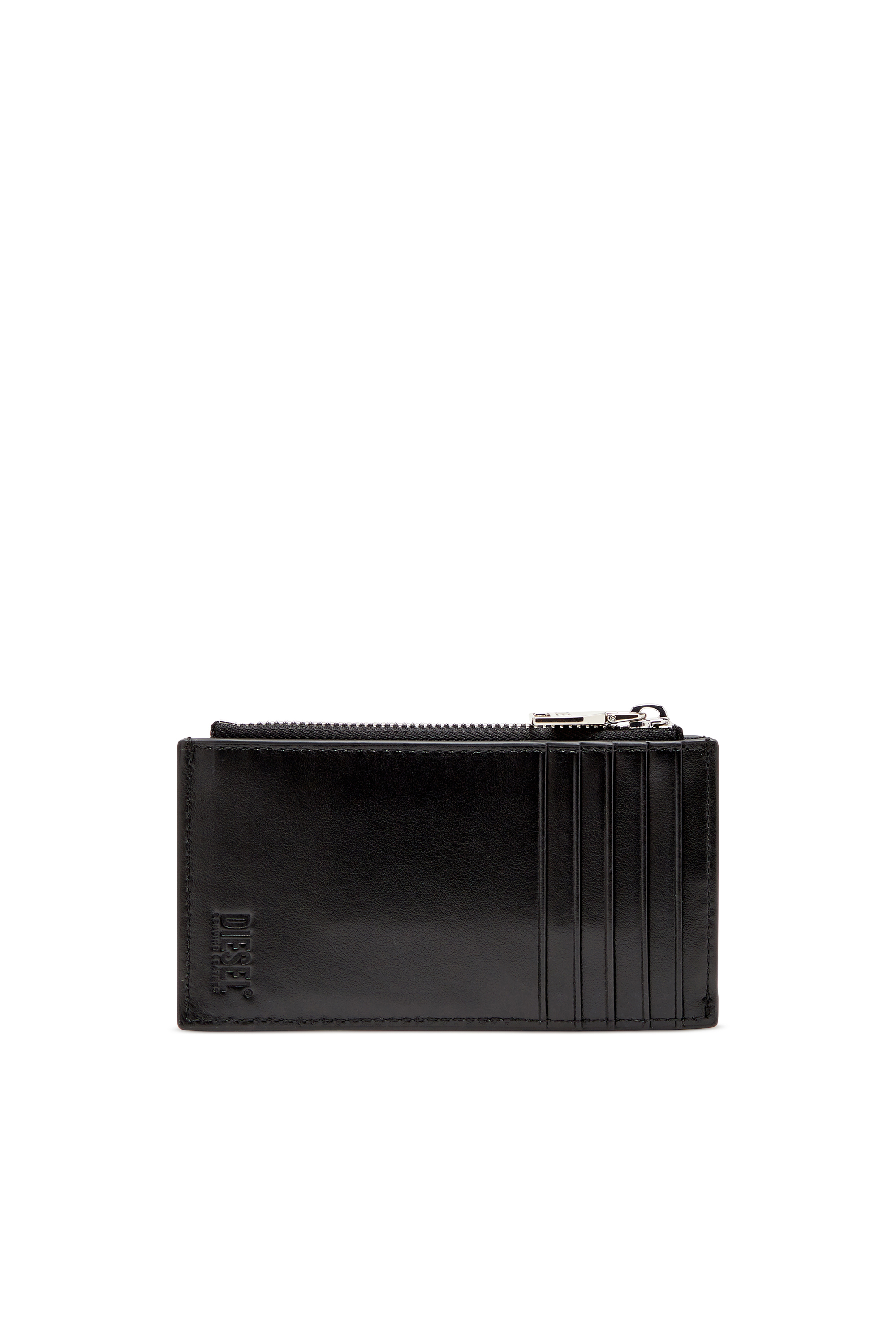 Diesel - 1DR CARD HOLDER III, Female's Flat card holder in nappa leather in Black - 2