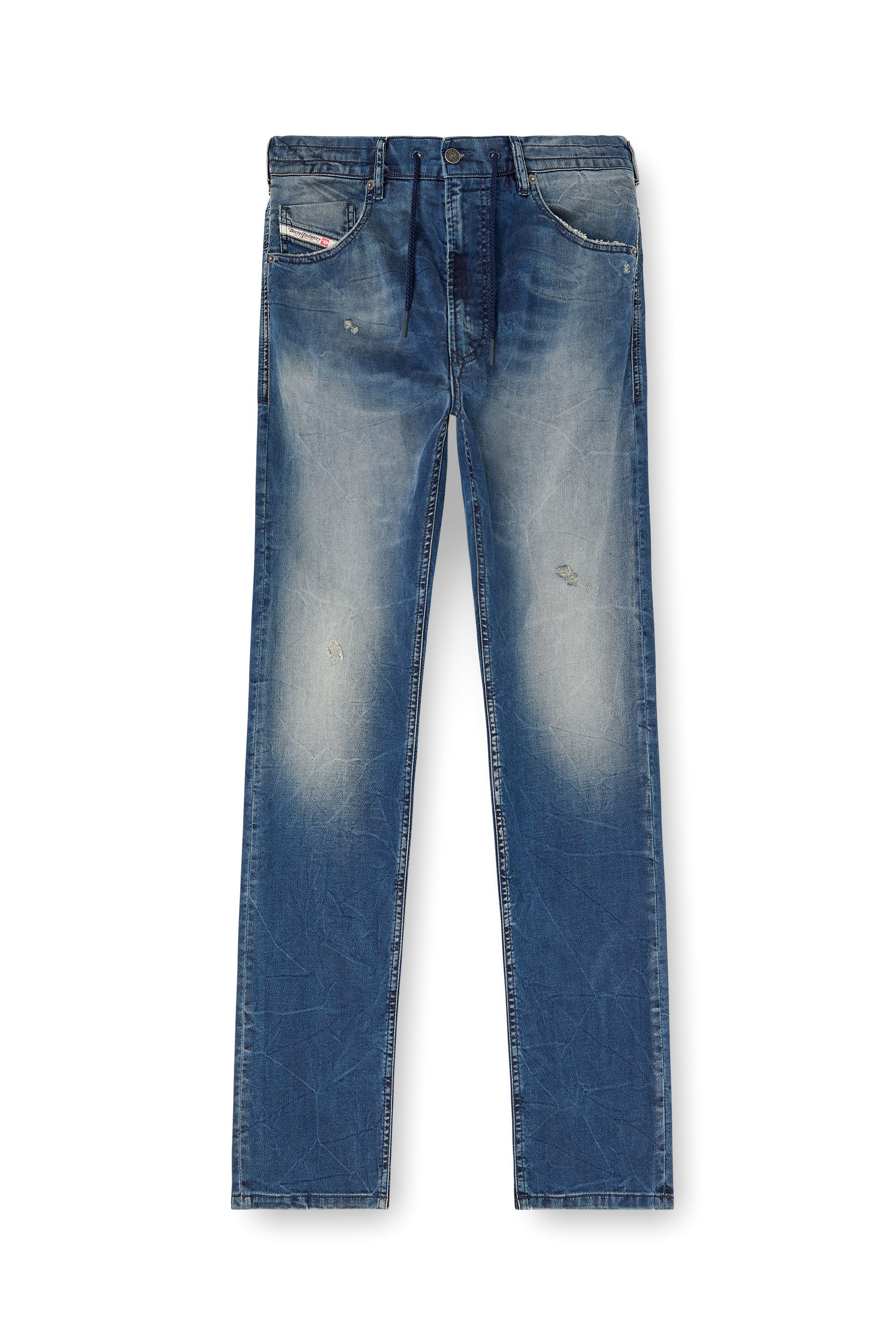 Diesel - Regular 2030 D-Krooley Joggjeans® 068PI Homme, Bleu moyen - Image 3