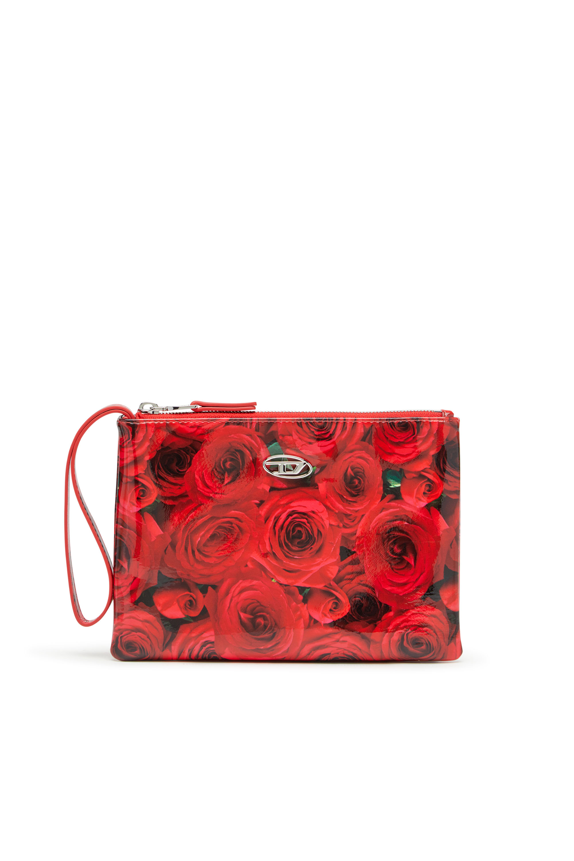 Diesel - PLAY POUCH II, Female's Pouch in printed glossy PU in Red - 1