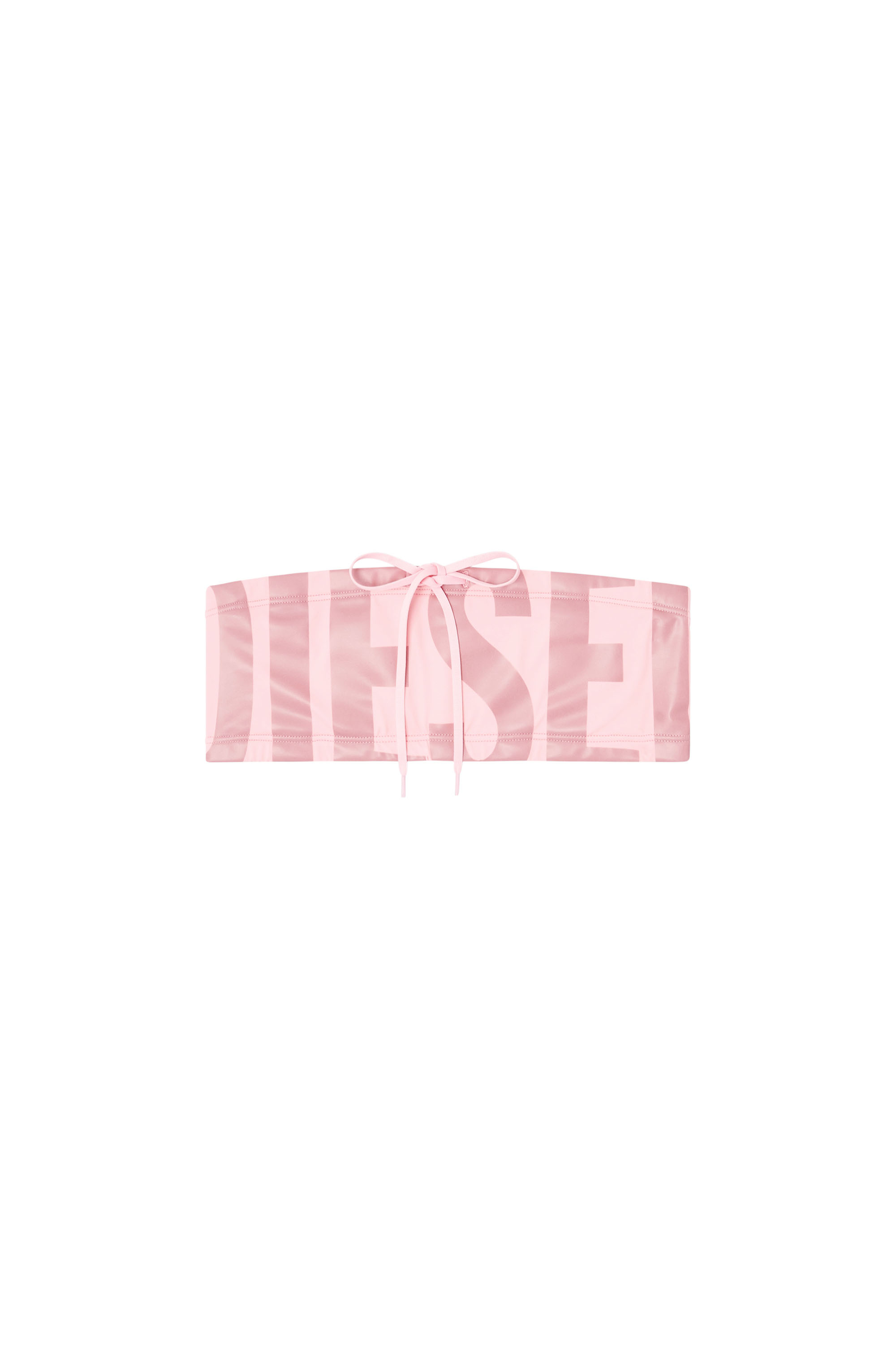 Diesel - MIRIAM-D-CORE, Female's Bandeau bikini top with maxi logo in Pink - 4