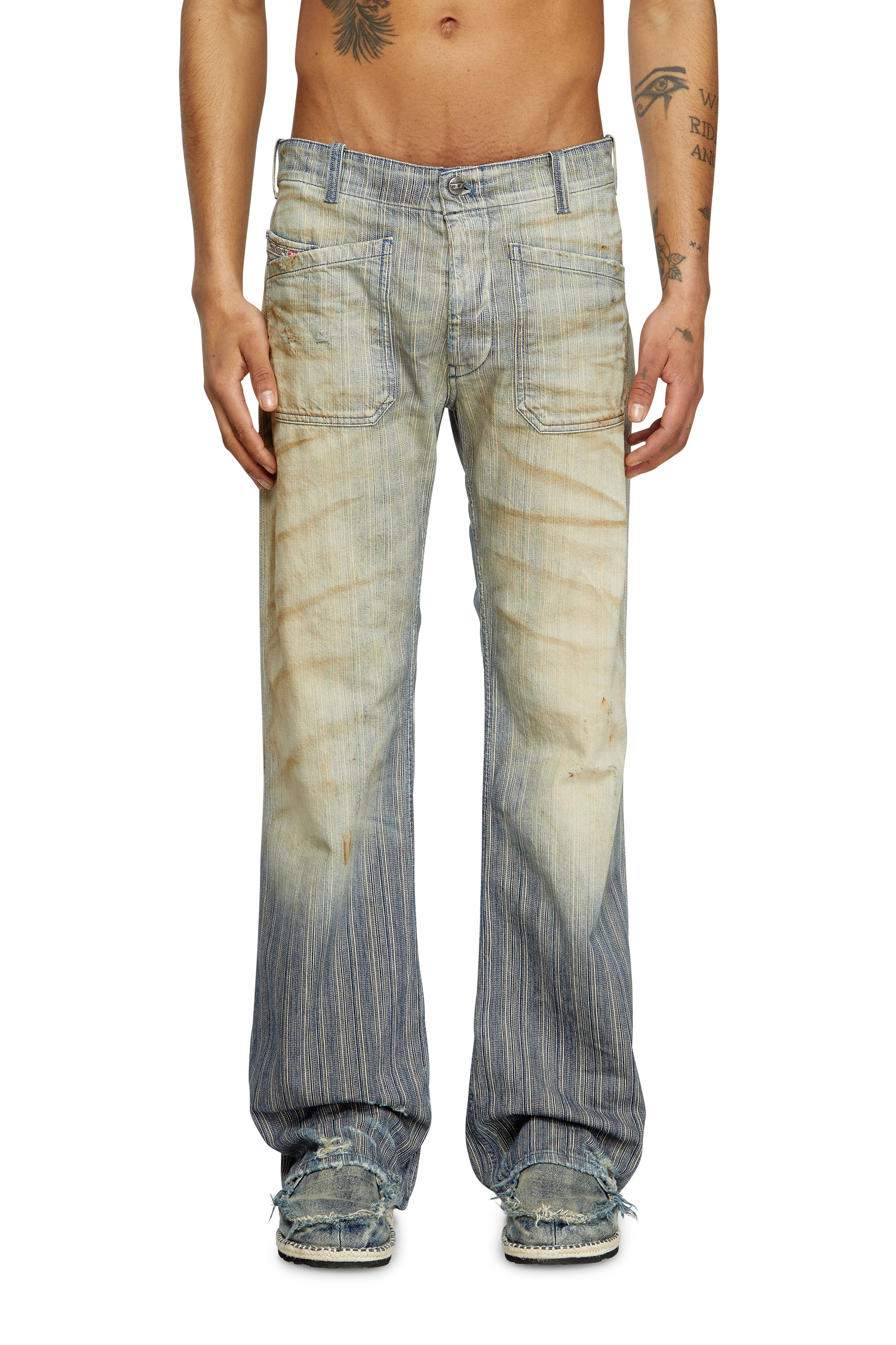 Diesel - Male's Bootcut Jeans D-Moorix 09L55, Medium Blue - 1