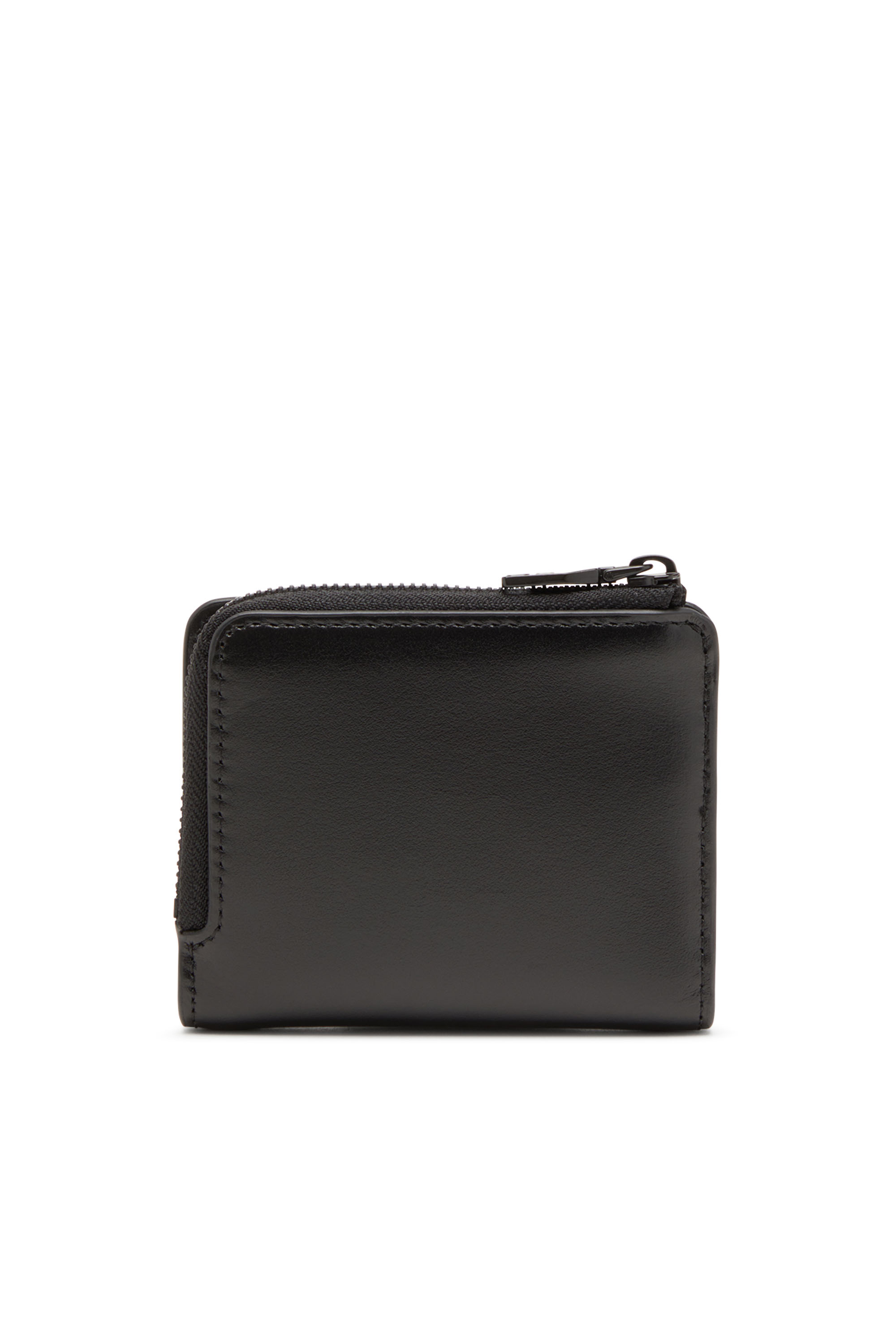 Diesel - HOLI-D CARD HOLDER ZIP L, Porte-cartes en cuir lisse Mixte in Noir - 2