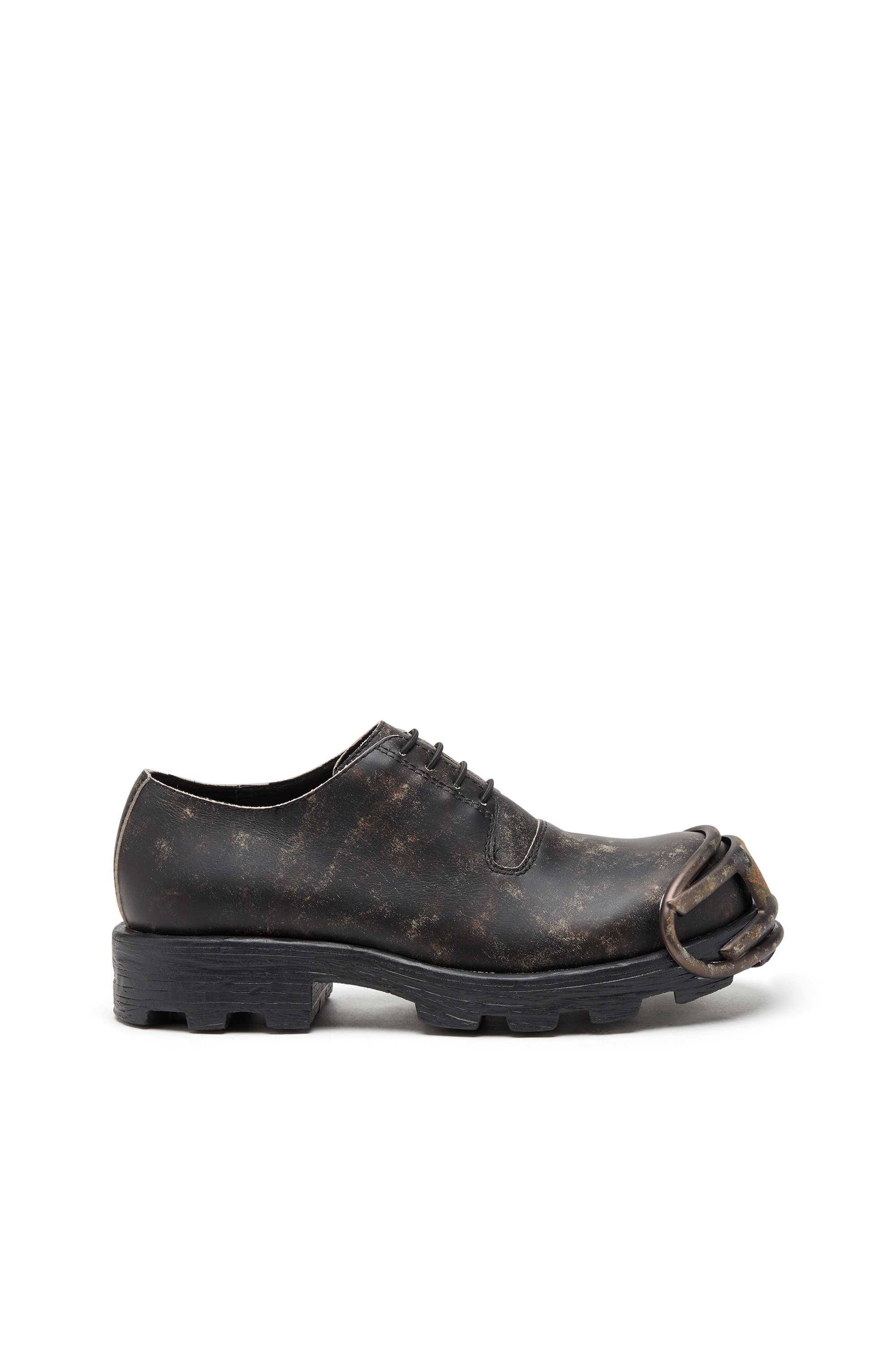 Diesel - D-HAMMER SO D, Male's D-Hammer-Derby shoes in treated leather in Dark Brown - 1