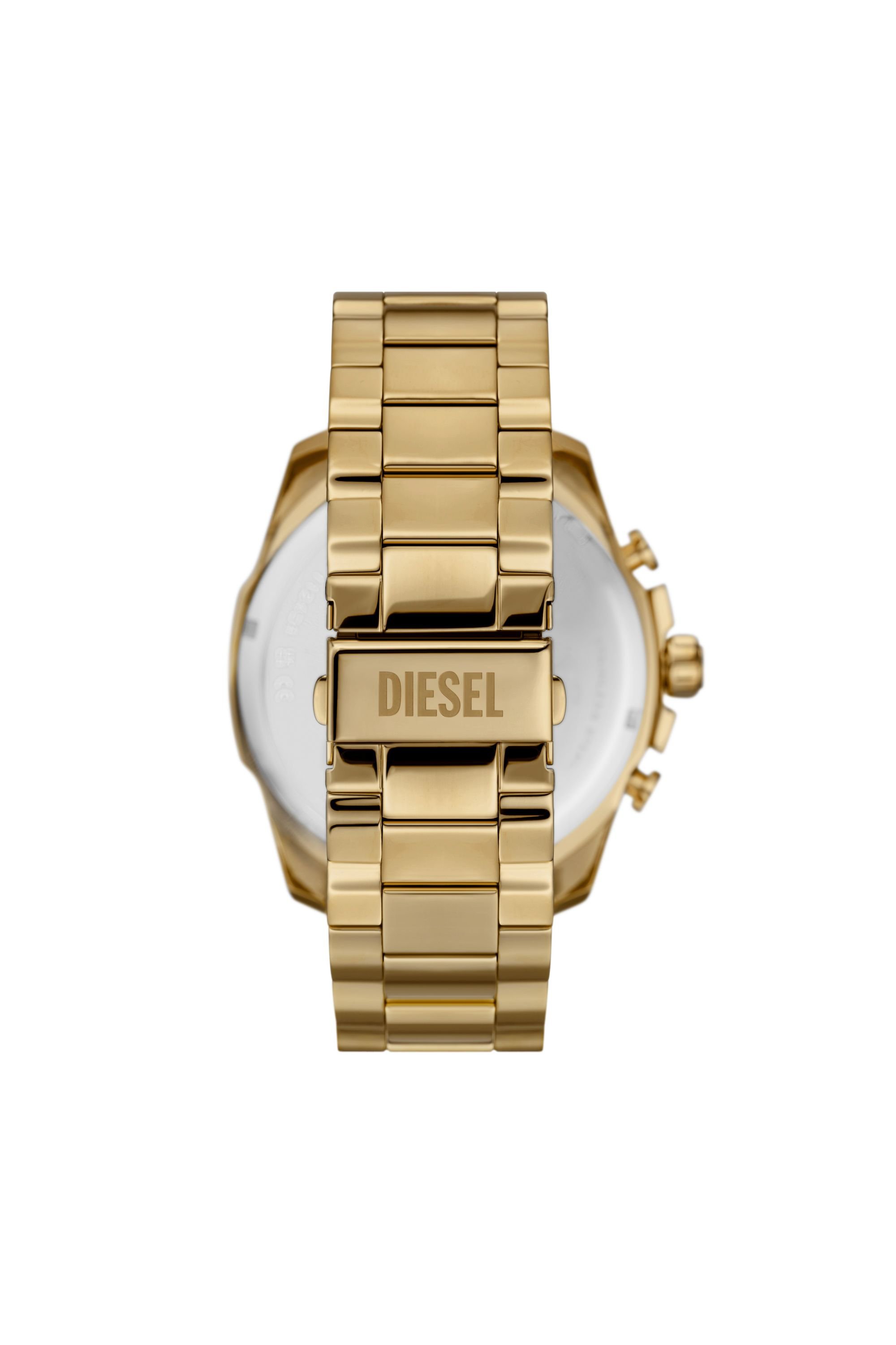 Diesel - DZ4662, Male Mega Chief chronograph gold-tone stainless steel watch in Gold - Image 2