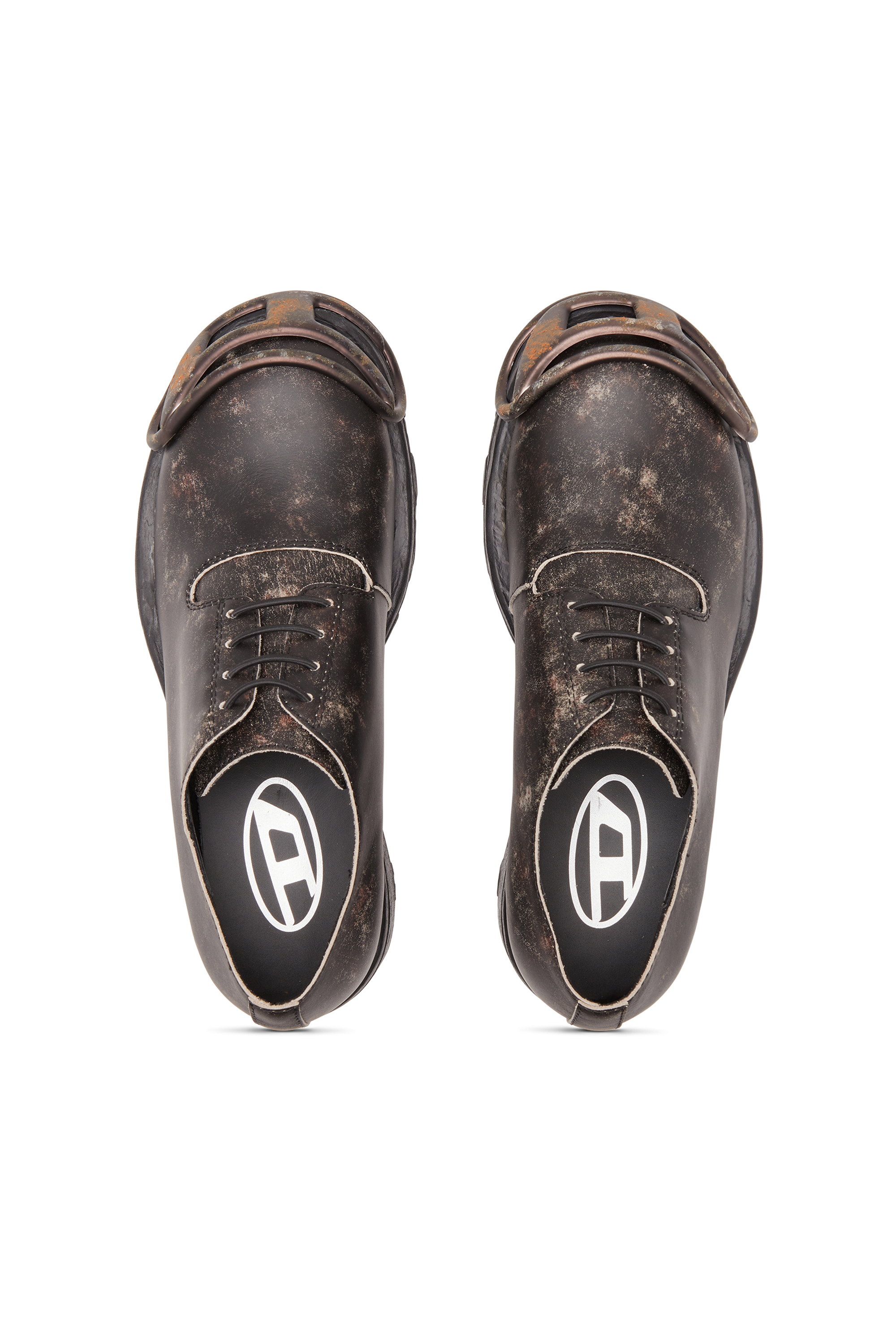 Diesel - D-HAMMER SO D, Male's D-Hammer-Derby shoes in treated leather in Dark Brown - 5