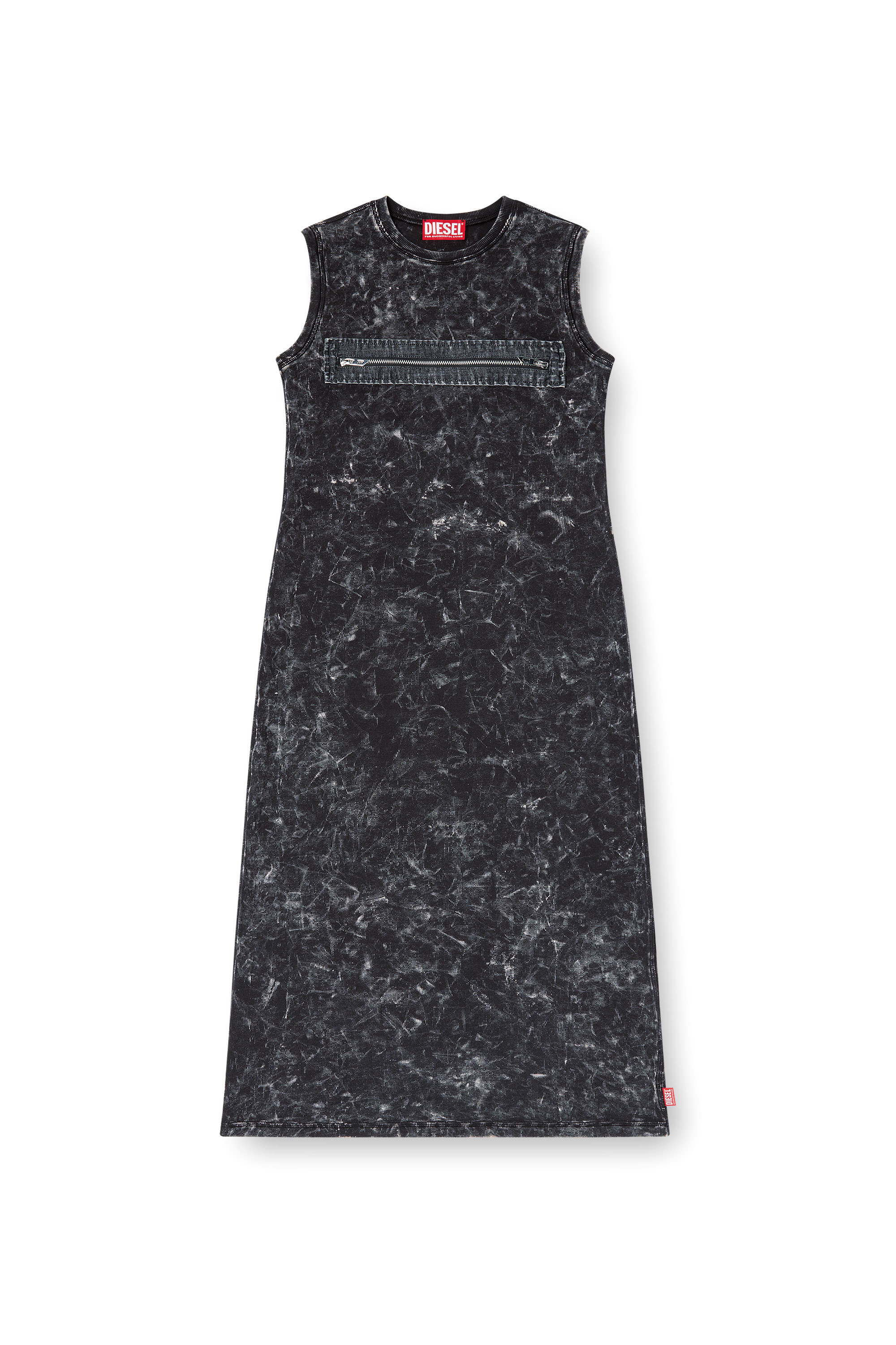 Diesel - D-PRA, Female's Sleeveless dress with zip detail in Black - 5