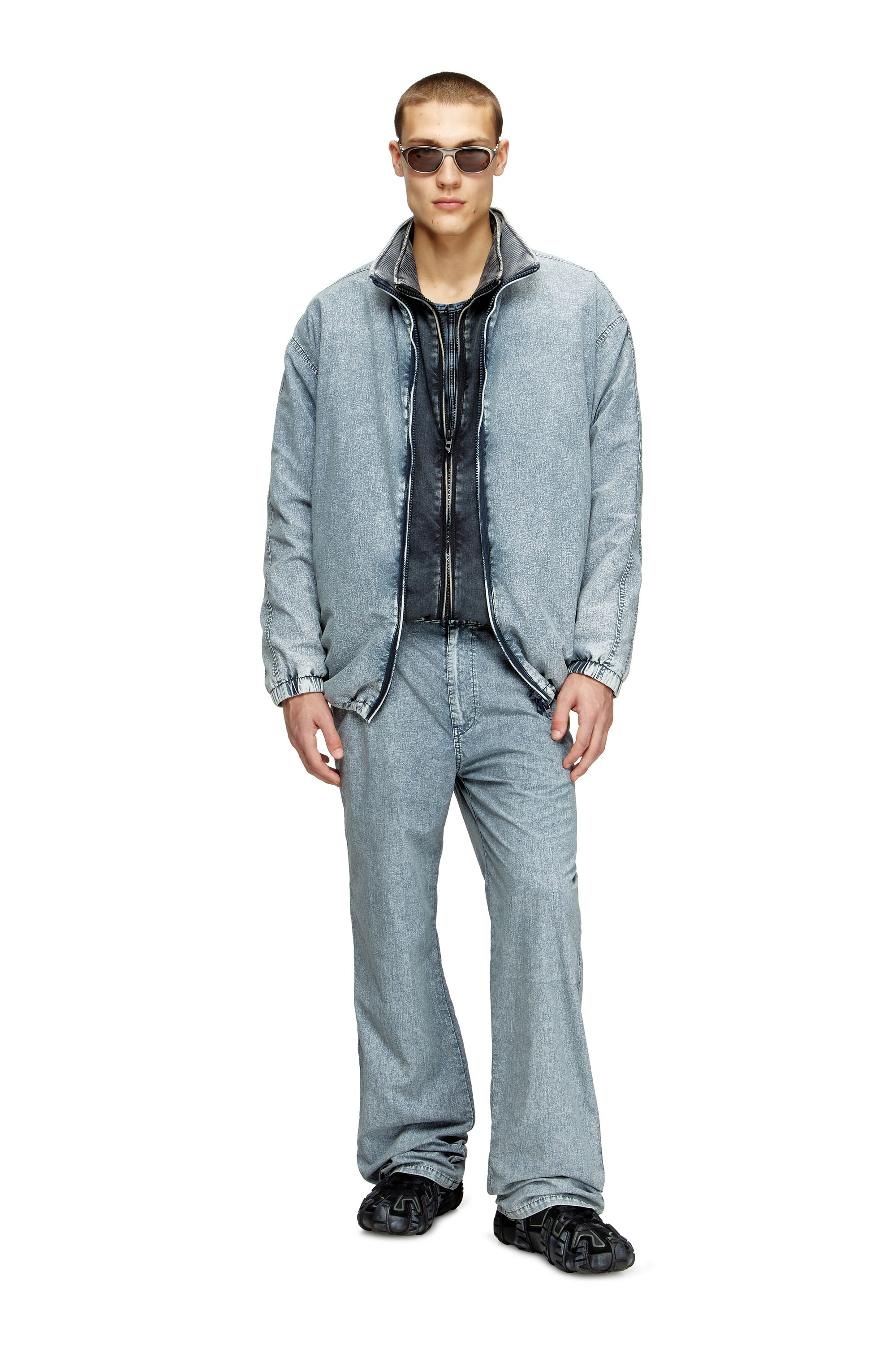 Diesel - P-HANTIK-CHINO, Male's Chino pants in recycled nylon taslan in Light Blue - 2