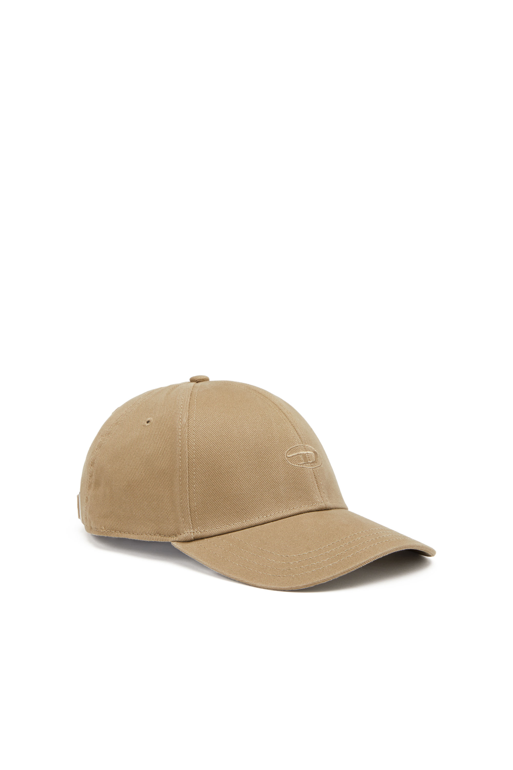 Diesel - C-RUN-WASH, Male's Baseball cap in washed cotton twill in Light Brown - 1