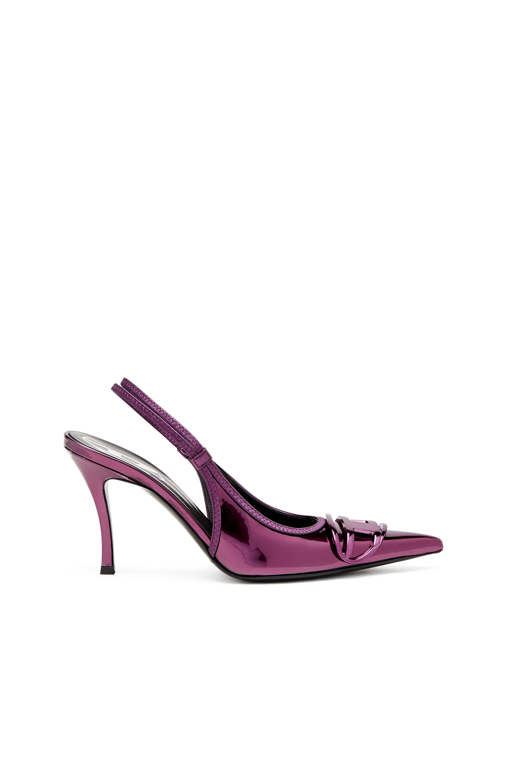 Diesel - D-VENUS SB, Female's D-Venus-Slingback pumps with mirror finish in Dark Violet - 1