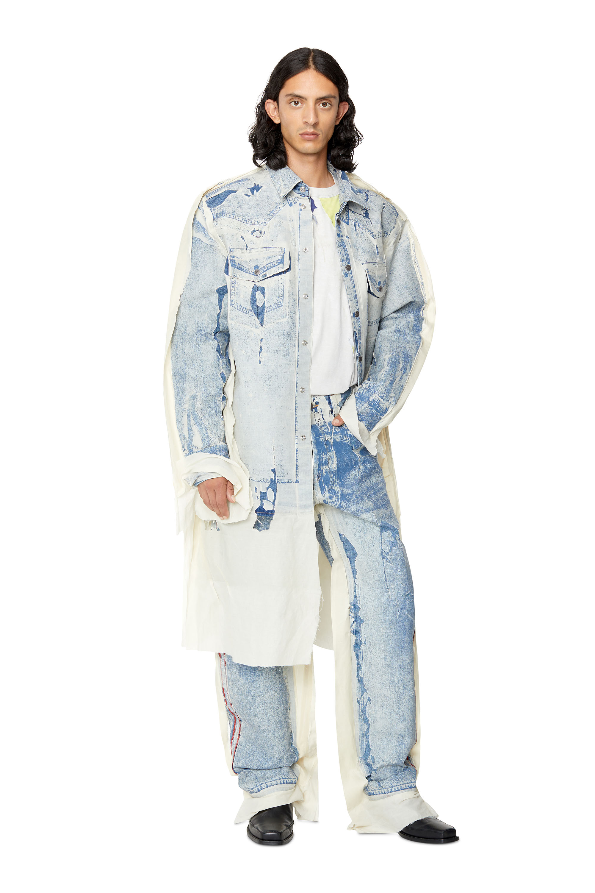 Fear of god hot sale denim deck coat