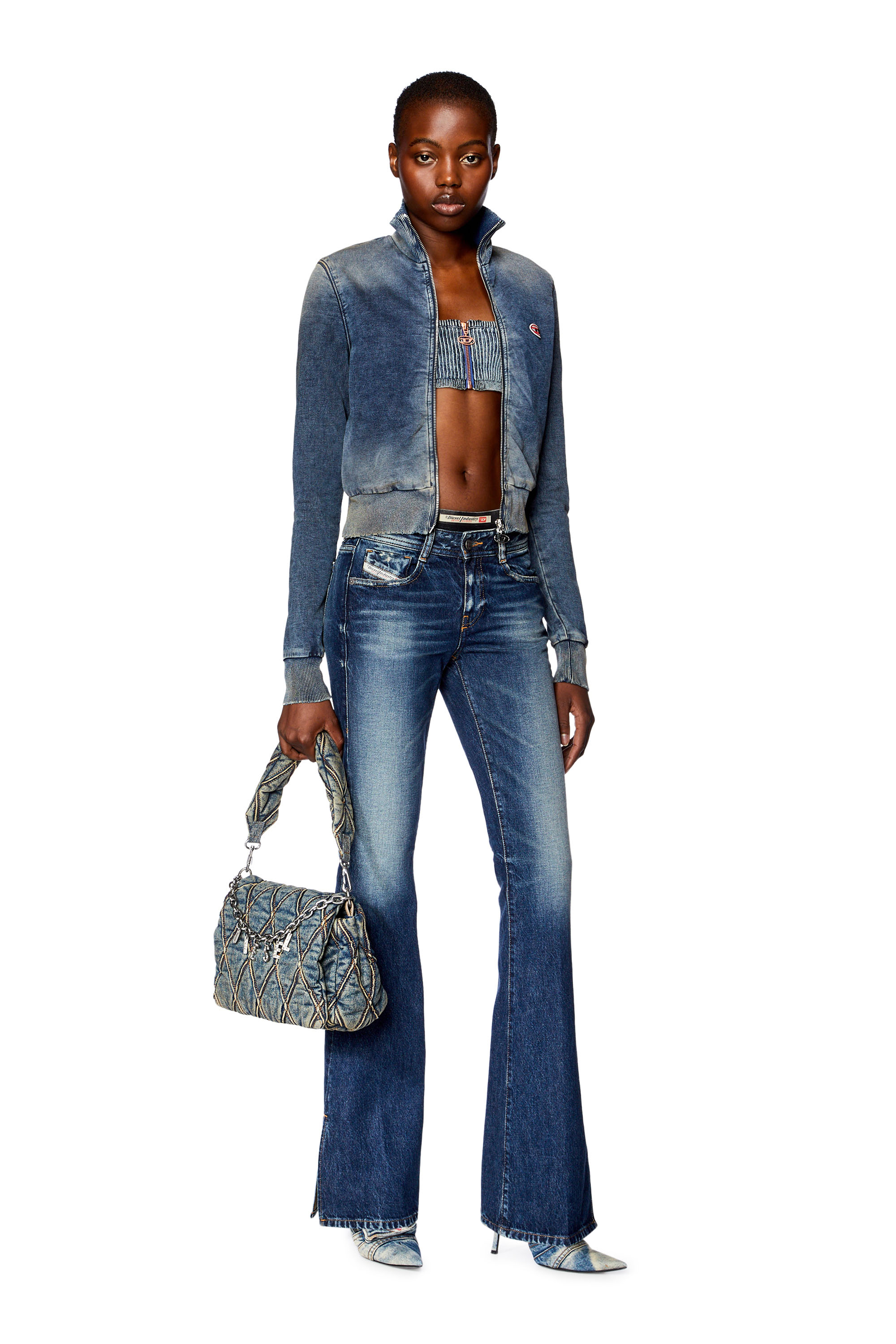 Diesel - Bootcut and Flare Jeans 1969 D-Ebbey 09G92, Bleu Foncé - Image 4