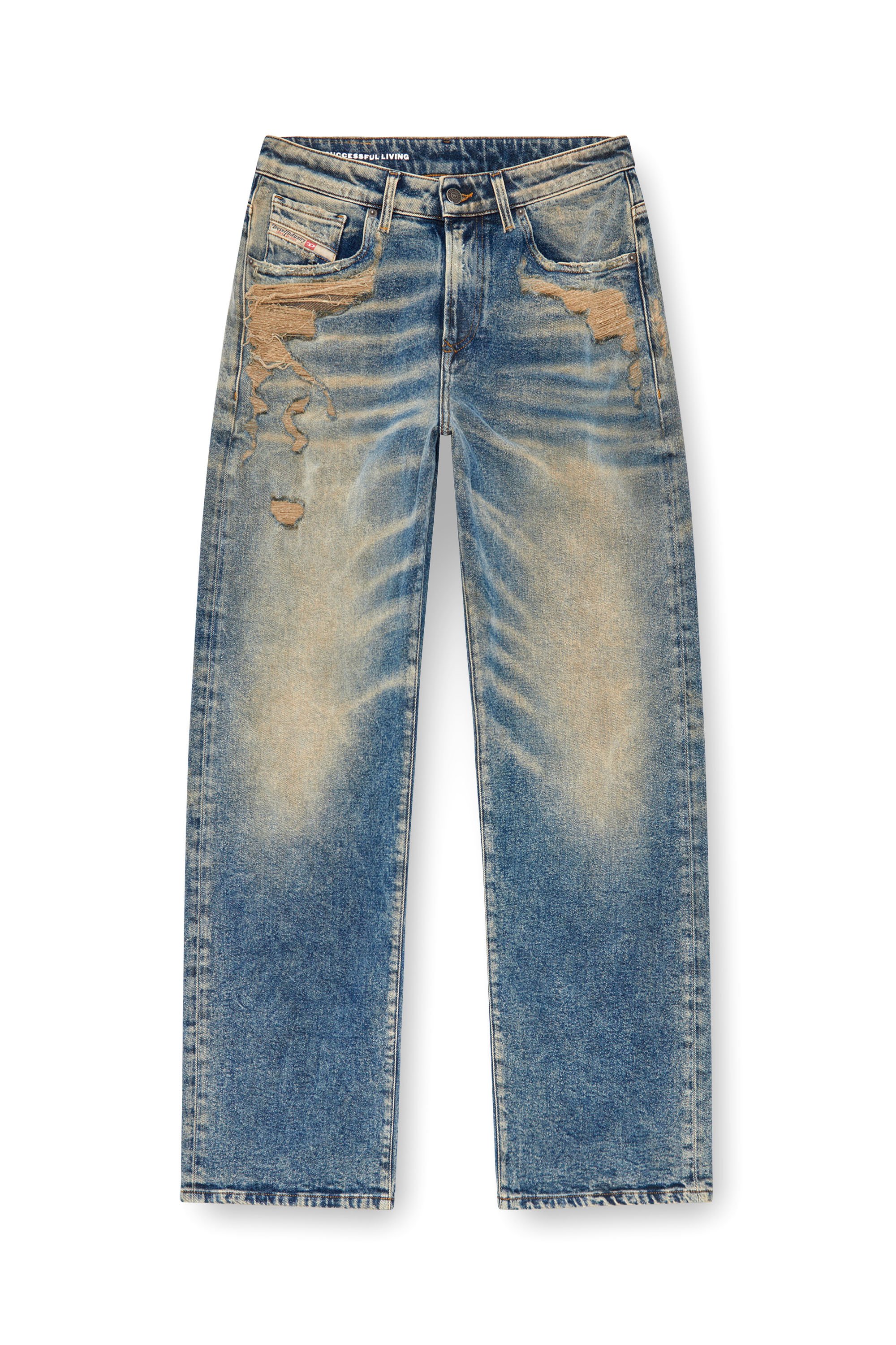 Diesel - Femme Straight Jeans 1999 D-Reggy 09K32, Bleu moyen - Image 5