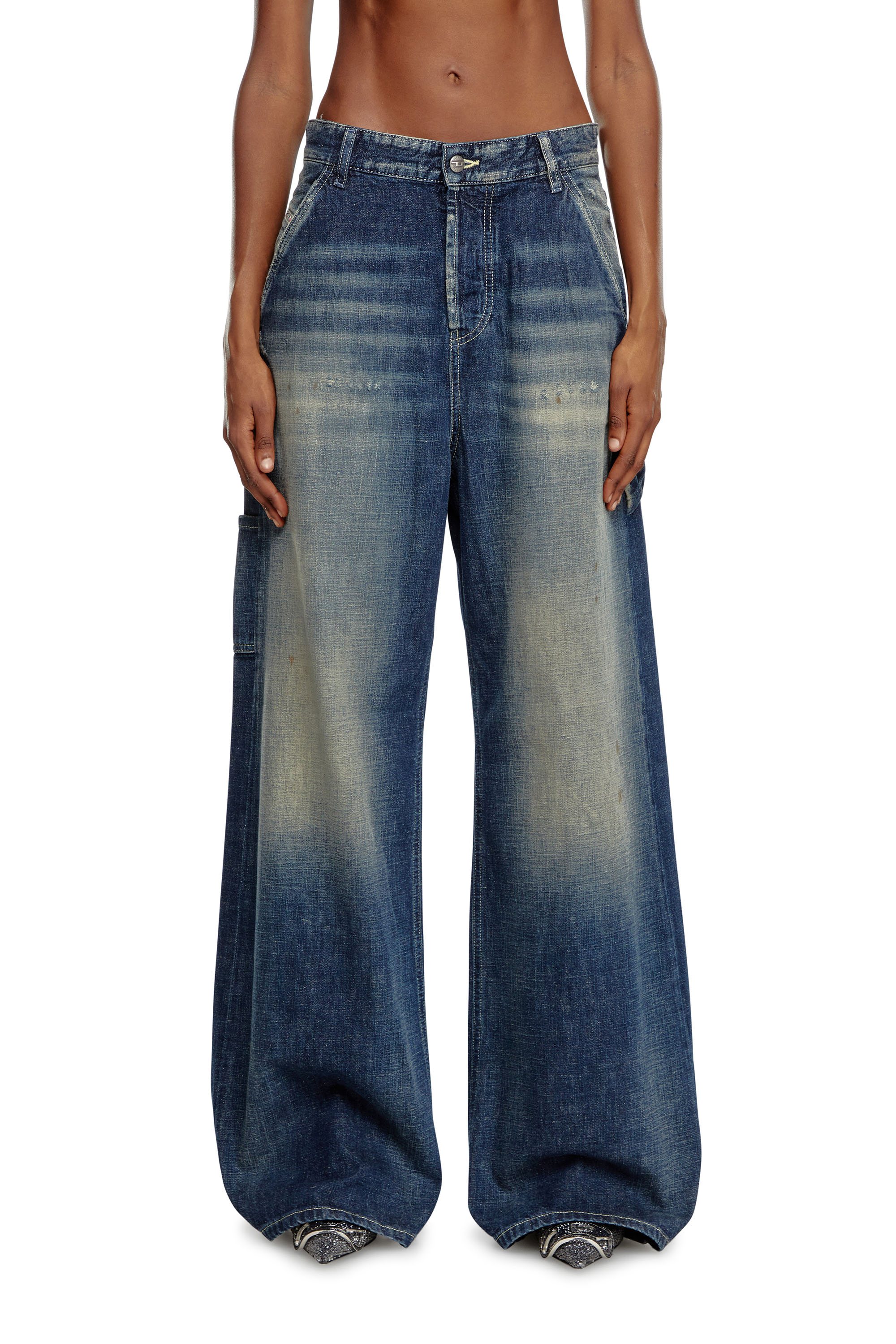 Diesel - Female's Straight Jeans 1996 D-Sire 09J91, Dark Blue - 1