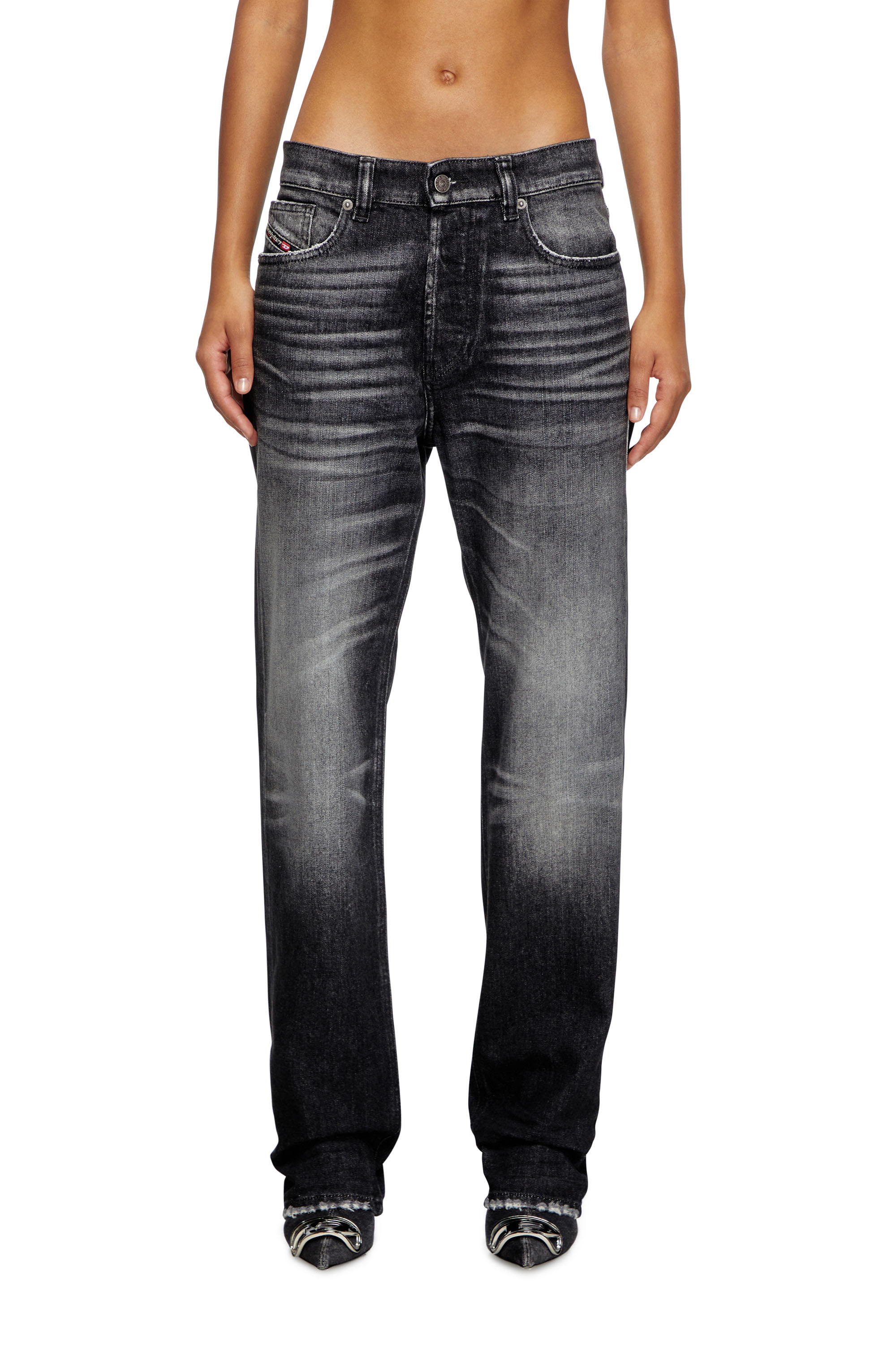 Diesel - Female's Regular Jeans 1988 D-Ark 09L50, Black/Dark Grey - 1