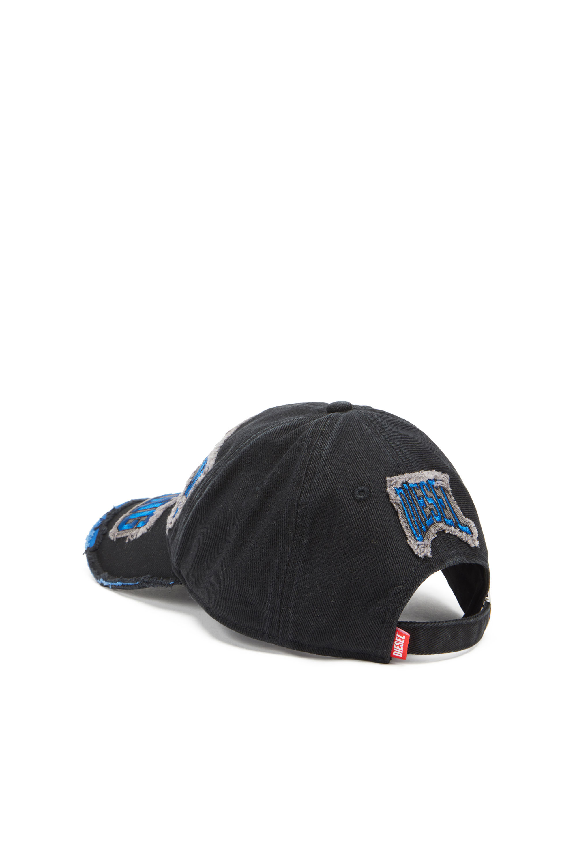 Diesel - C-GUS, Male Baseball cap with embroidered patches in Black - Image 3
