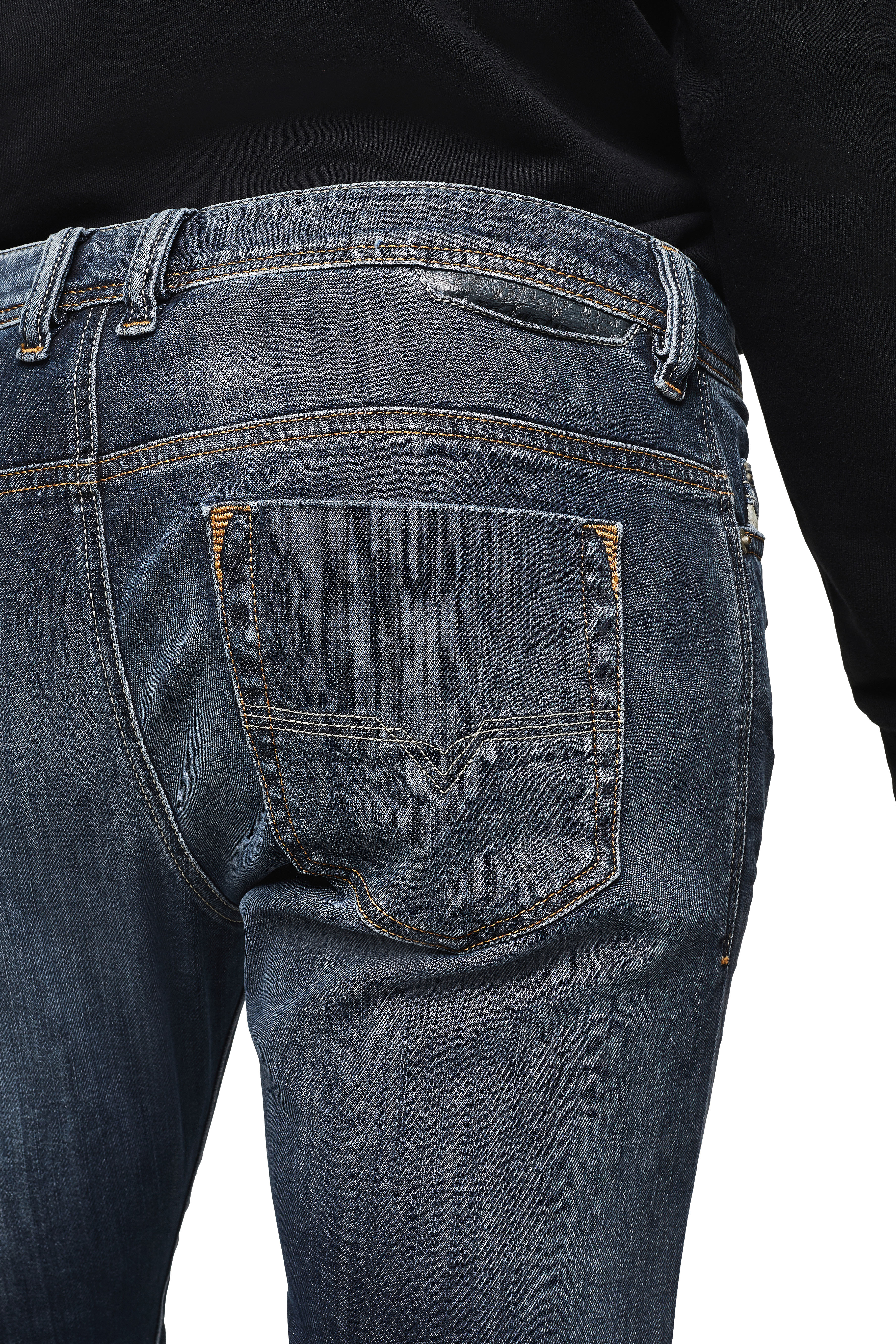 Diesel - Safado 0885K Straight Jeans, Bleu Foncé - Image 4