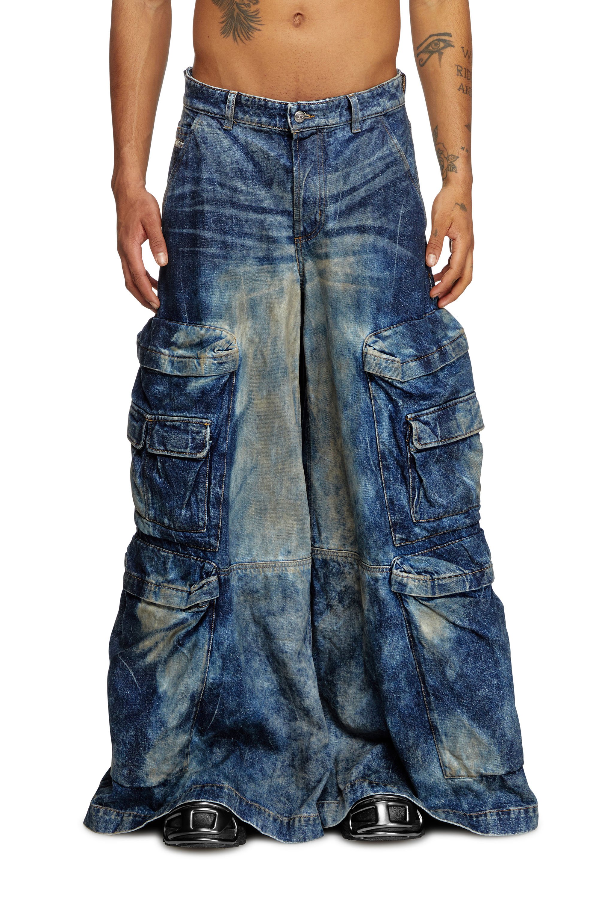 Diesel - Relaxed Jeans D-Giappo 0DBCW Mixte, Bleu Foncé - Image 2