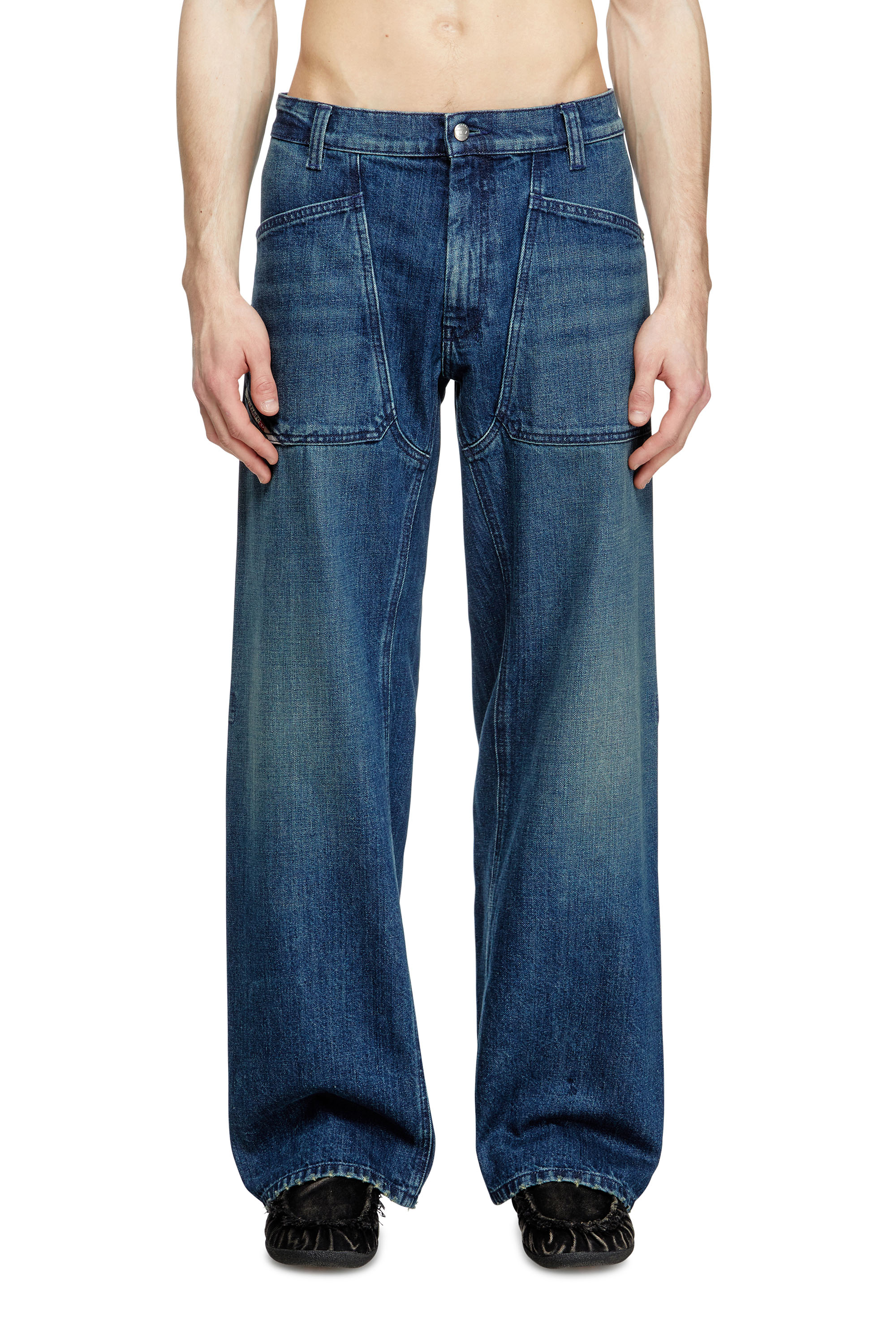 Diesel - Male's Relaxed Jeans D-Zeta 0DBDS, Dark Blue - 1