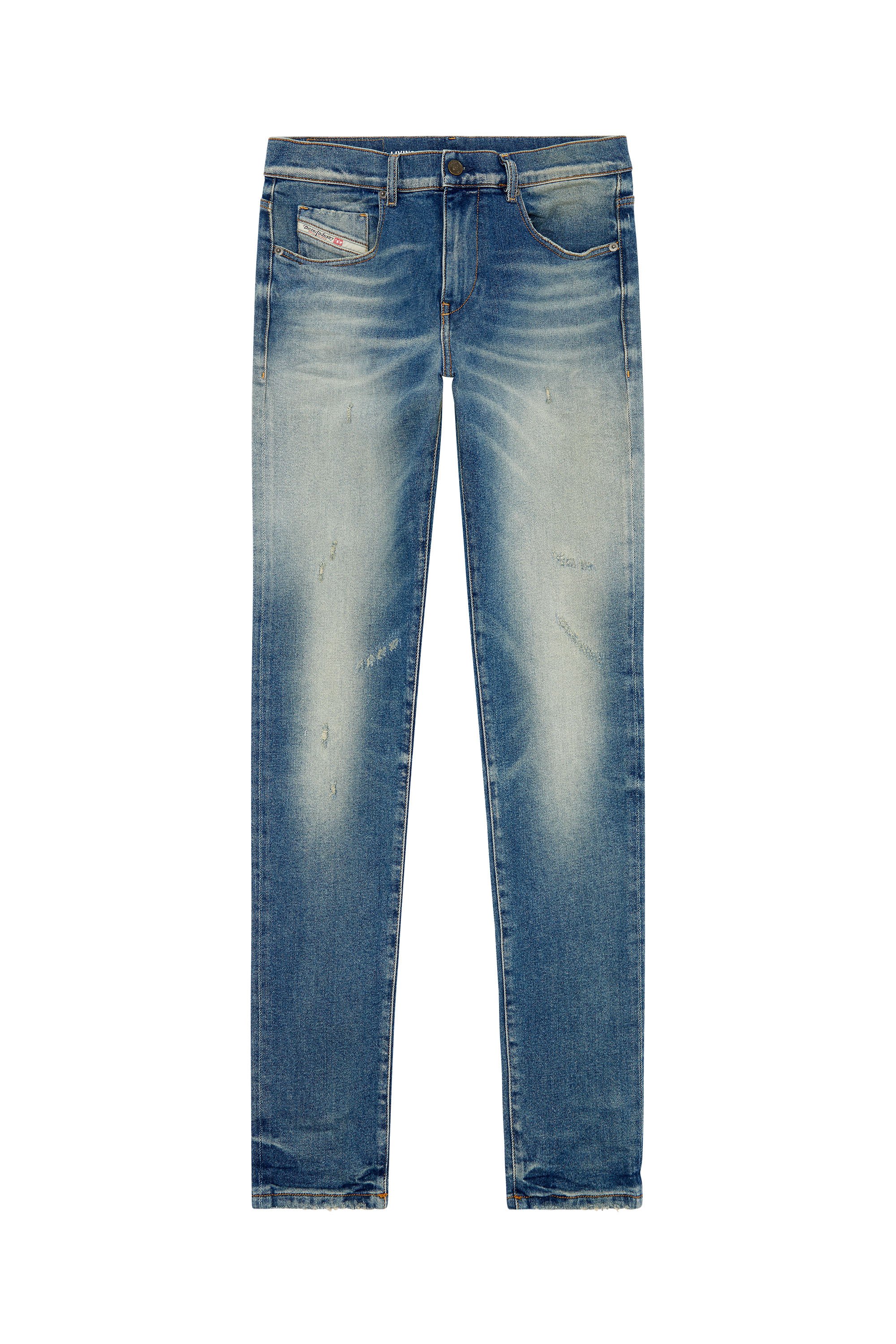 Diesel - Slim Jeans 2019 D-Strukt 09H55, Bleu Clair - Image 5