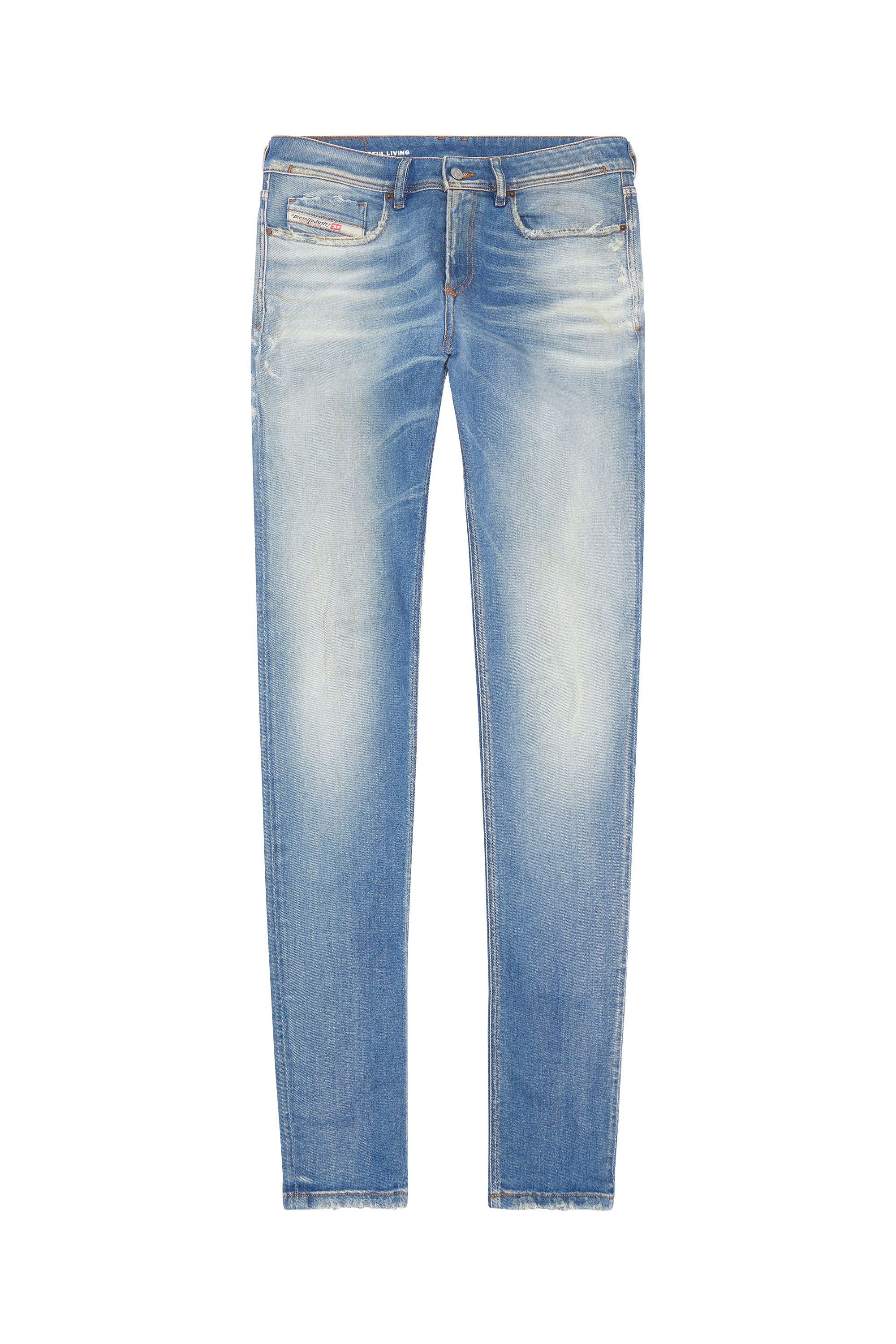 Diesel - Skinny Jeans 1979 Sleenker 09G26, Bleu Clair - Image 3